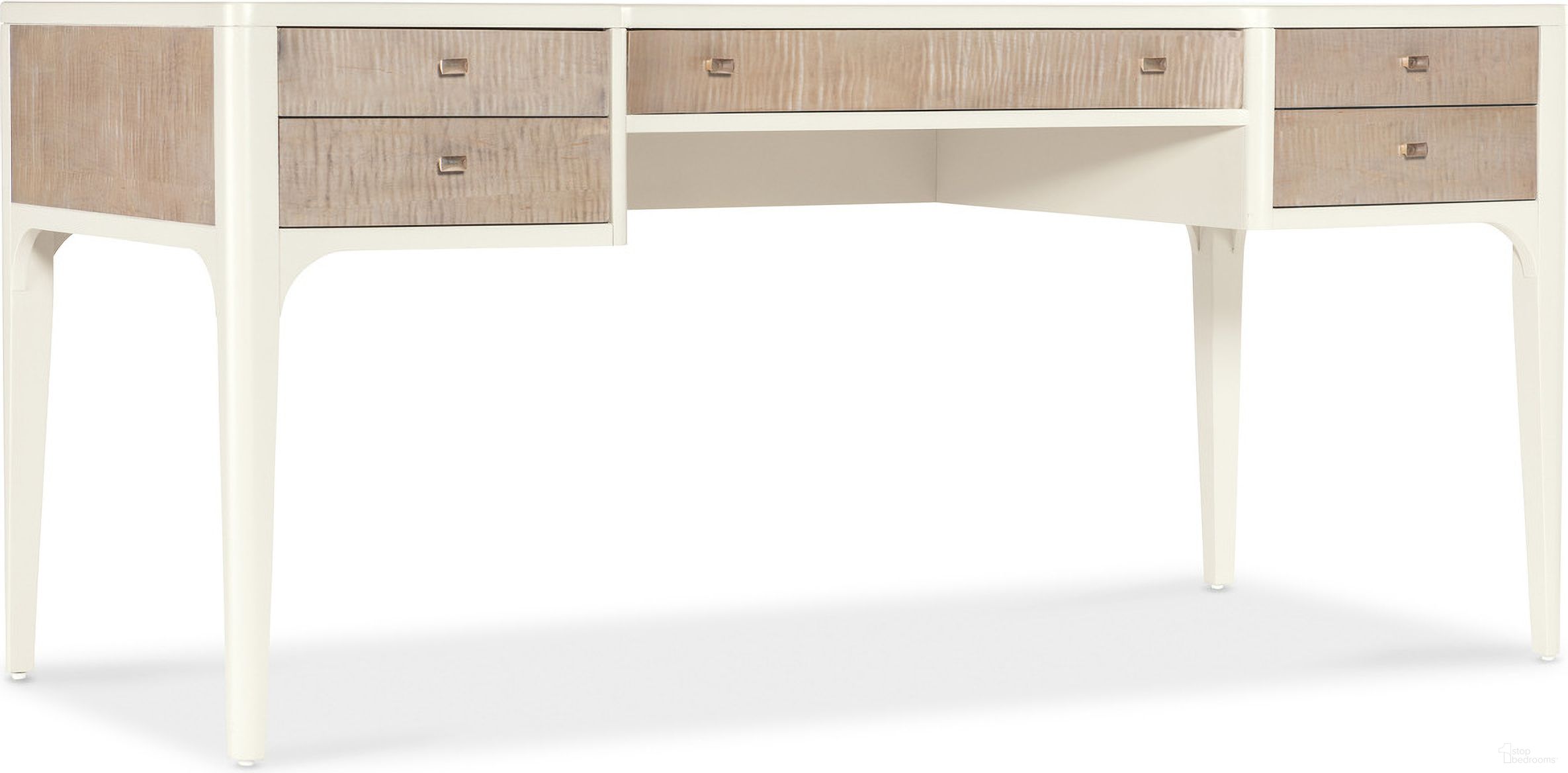 The appearance of Hera Writing Desk In Beige designed by Hooker in the transitional interior design. This beige piece of furniture was selected by 1StopBedrooms from Hera Collection to add a touch of cosiness and style into your home. Sku: 6052-10459-80. Material: Veneer.