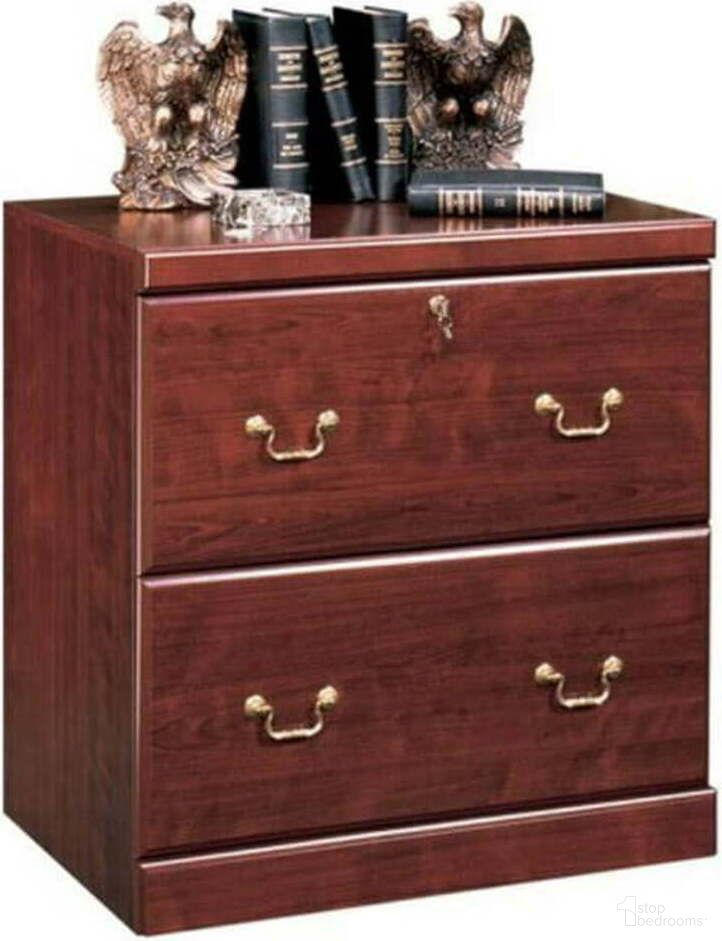 The appearance of Heritage Hill Lateral File In Classic Cherry designed by Sauder in the traditional interior design. This classic cherry piece of furniture was selected by 1StopBedrooms from Heritage Hill Collection to add a touch of cosiness and style into your home. Sku: 102702. Material: Engineered Wood.