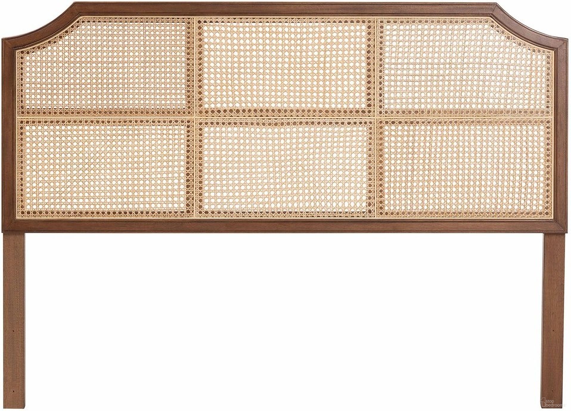The appearance of Hermine Queen Headboard In Walnut Brown and Natural designed by Baxton Studio in the bohemian interior design. This brown and natural piece of furniture was selected by 1StopBedrooms from Hermine Collection to add a touch of cosiness and style into your home. Sku: Hermine-HRN20-Headboard Queen. Bed Size: Queen. Material: Solid Wood.