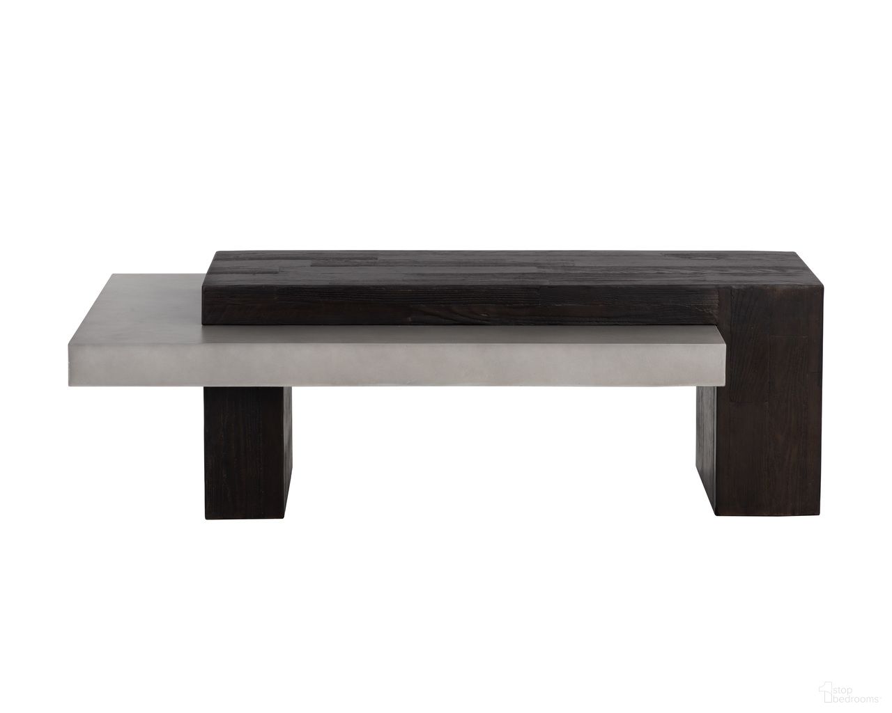 Herriot Coffee Table In Grey and Dark Brown