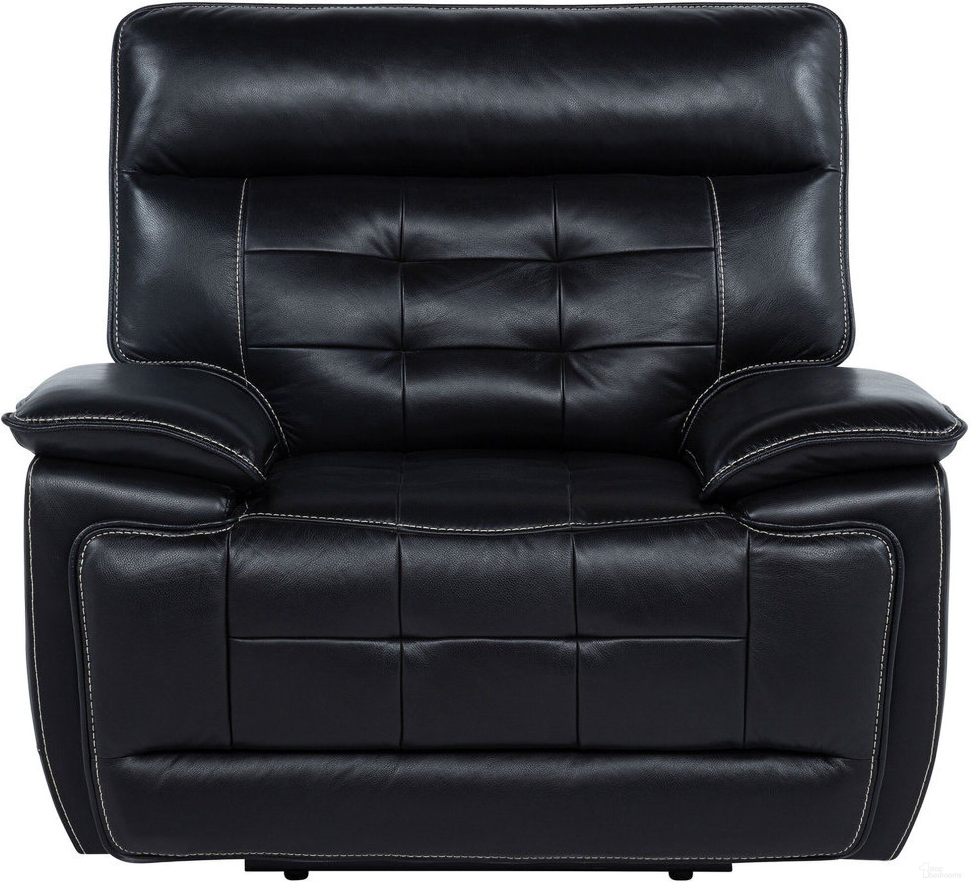 The appearance of Hewitt Leather Upholstered Dual Power Recliner Chair In Black designed by Coaster in the transitional interior design. This black piece of furniture  was selected by 1StopBedrooms from Hewitt Collection to add a touch of cosiness and style into your home. Sku: 609613PP. Material: Foam.
