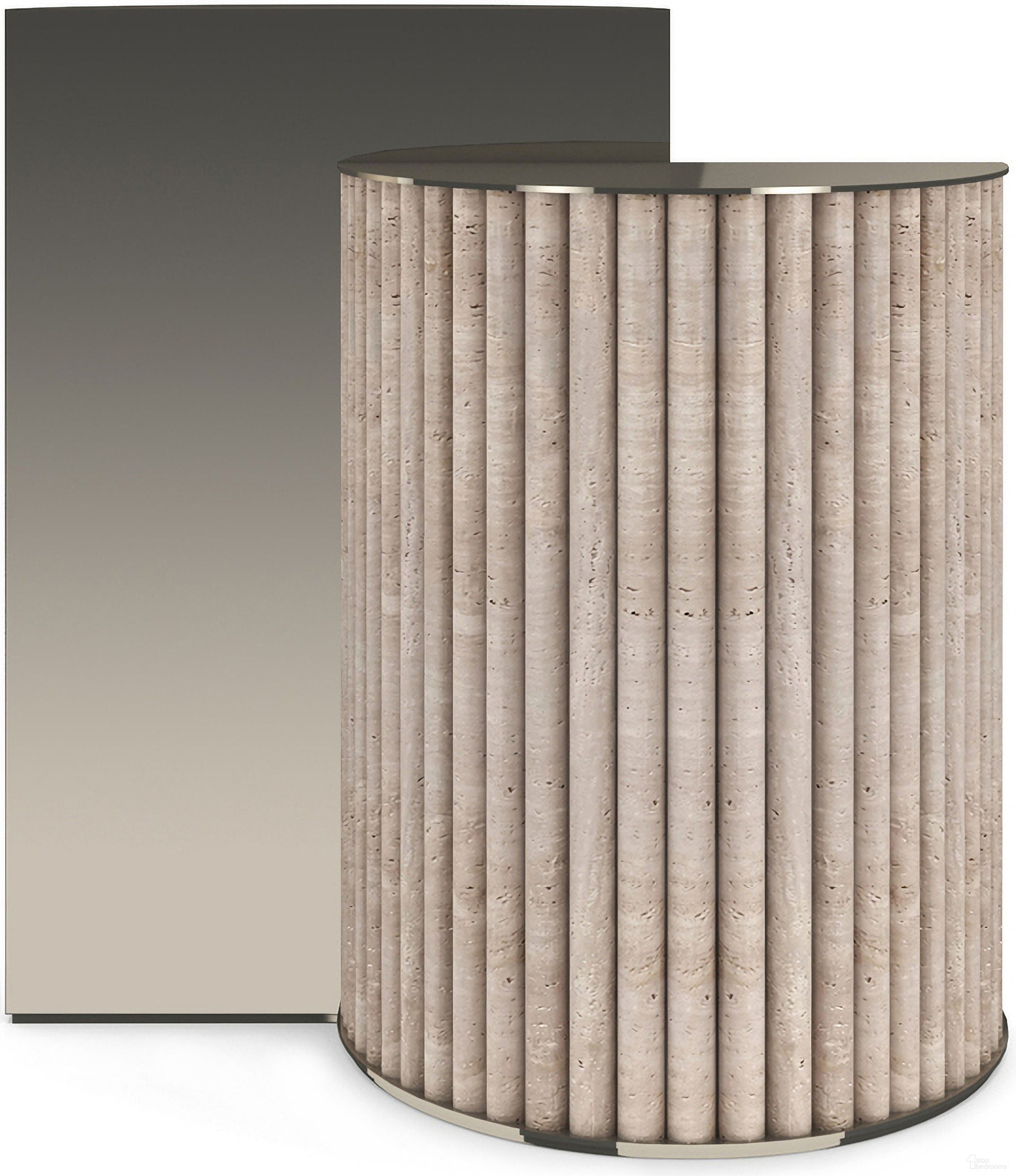 The appearance of Hewn Accent Table In Beige designed by Caracole in the modern / contemporary interior design. This beige piece of furniture  was selected by 1StopBedrooms from Hewn Collection to add a touch of cosiness and style into your home. Sku: CLA-024-412. Material: Stone.