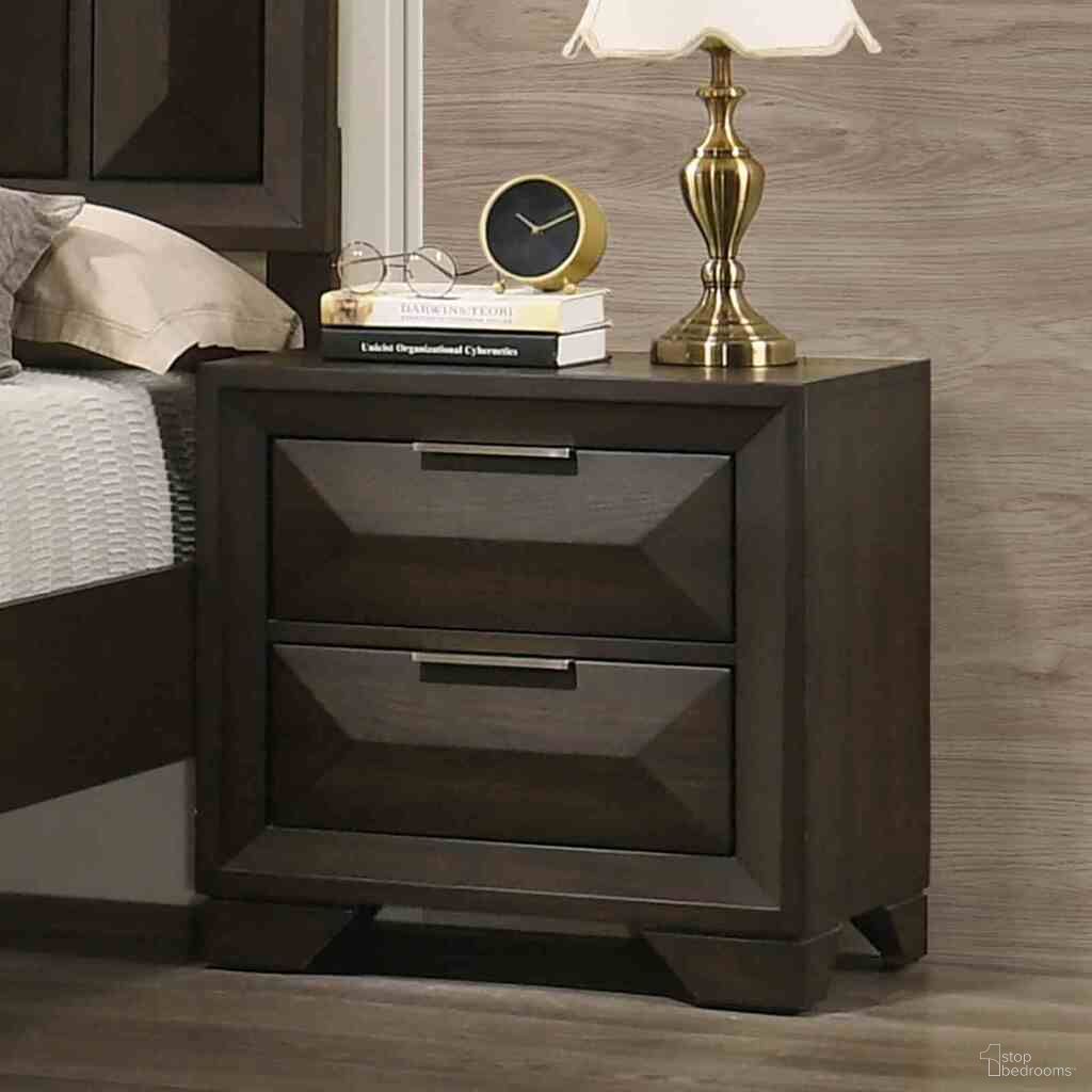 The appearance of Hexham Nightstand In Espresso designed by Furniture of America in the transitional interior design. This espresso piece of furniture was selected by 1StopBedrooms from Hexham Collection to add a touch of cosiness and style into your home. Sku: FM7232BR-N. Material: Solid Wood.
