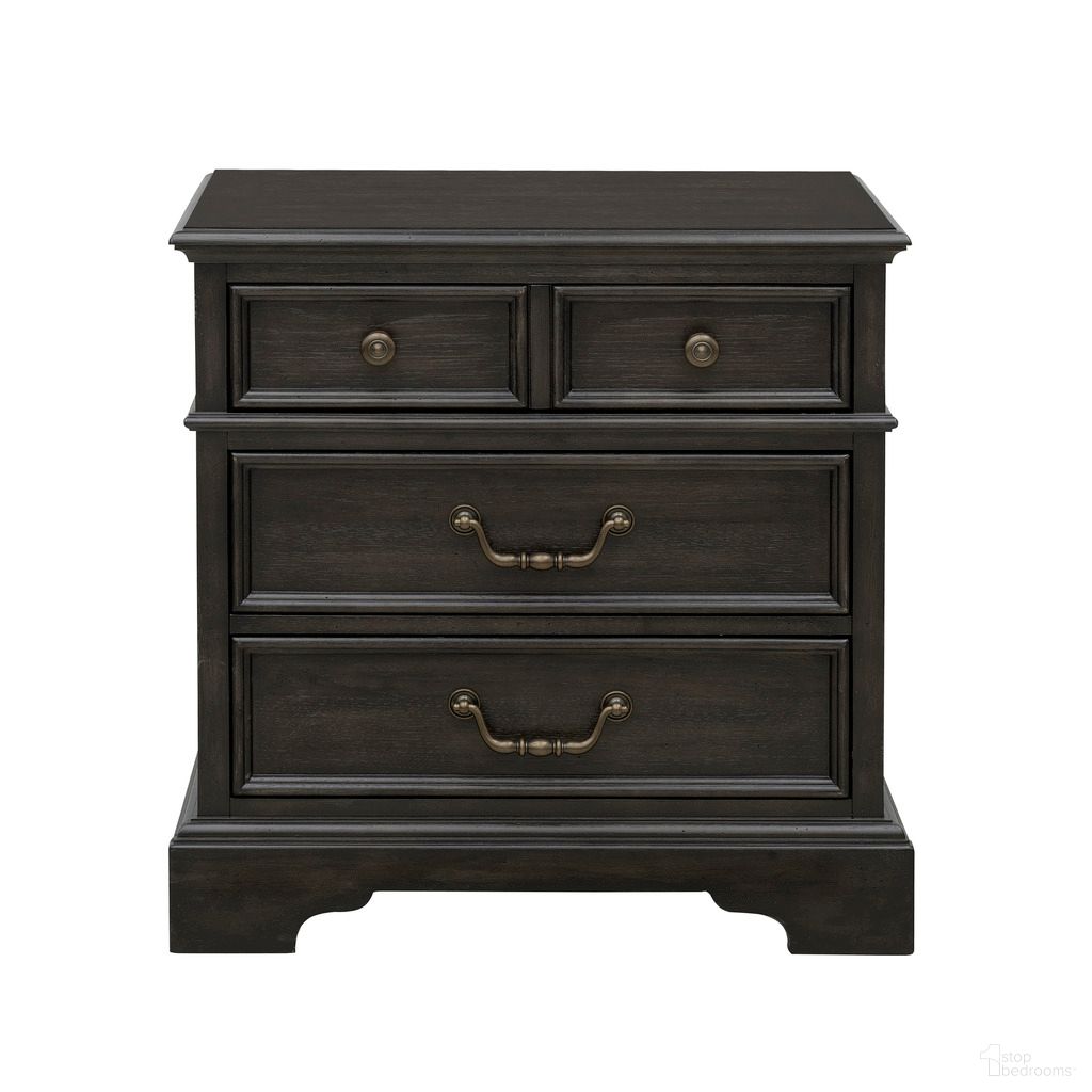 The appearance of Hickory Creek 3 Drawer Nightstand In Brown Velvet designed by Pulaski in the traditional interior design. This brown velvet piece of furniture  was selected by 1StopBedrooms from Hickory Creek Collection to add a touch of cosiness and style into your home. Sku: P386140. Material: Hickory Veneer.
