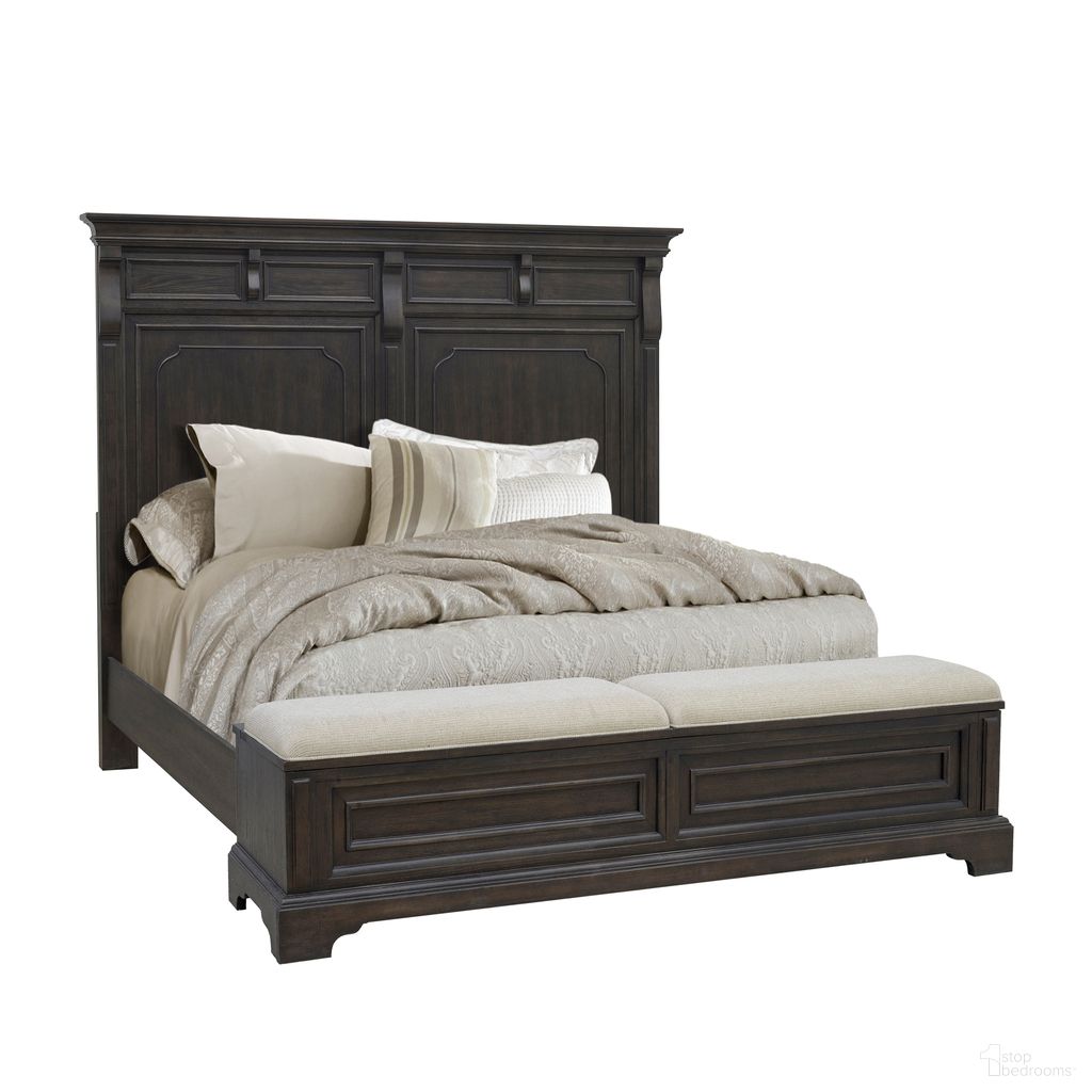 The appearance of Hickory Creek King Storage Bed In Brown Velvet designed by Pulaski in the traditional interior design. This brown velvet piece of furniture was selected by 1StopBedrooms from Hickory Creek Collection to add a touch of cosiness and style into your home. Sku: P386160;P386184;P386152. Bed Type: Storage Bed. Bed Size: King. Material: Hickory Veneer.