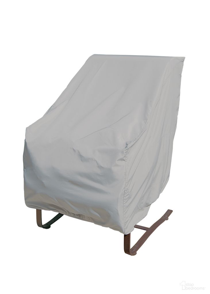 High Back Chair Cover with Elastic In Grey