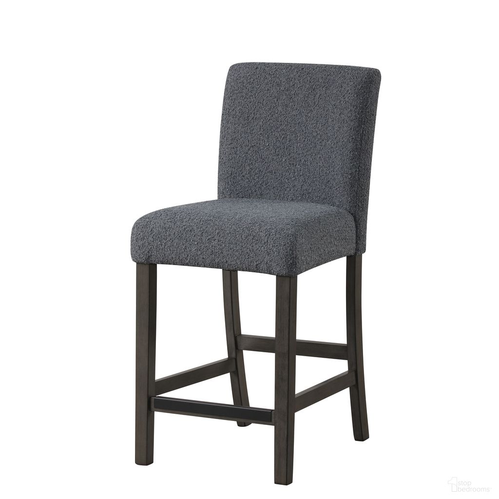 The appearance of High Line Counter Chair Set of 2 In Gray designed by New Classic in the transitional interior design. This gray piece of furniture  was selected by 1StopBedrooms from High Line Collection to add a touch of cosiness and style into your home. Sku: D4125-22-GRY. Material: Wood.