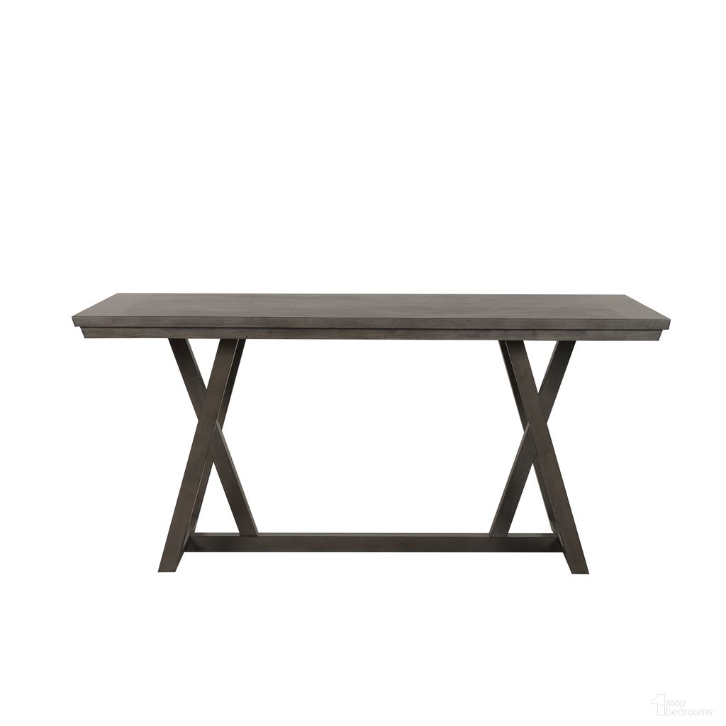 The appearance of High Line Counter Table In Coffee designed by New Classic in the transitional interior design. This coffee piece of furniture  was selected by 1StopBedrooms from High Line Collection to add a touch of cosiness and style into your home. Sku: D4125-12. Table Base Style: Trestle. Material: Wood. Table Top Shape: Rectangular.