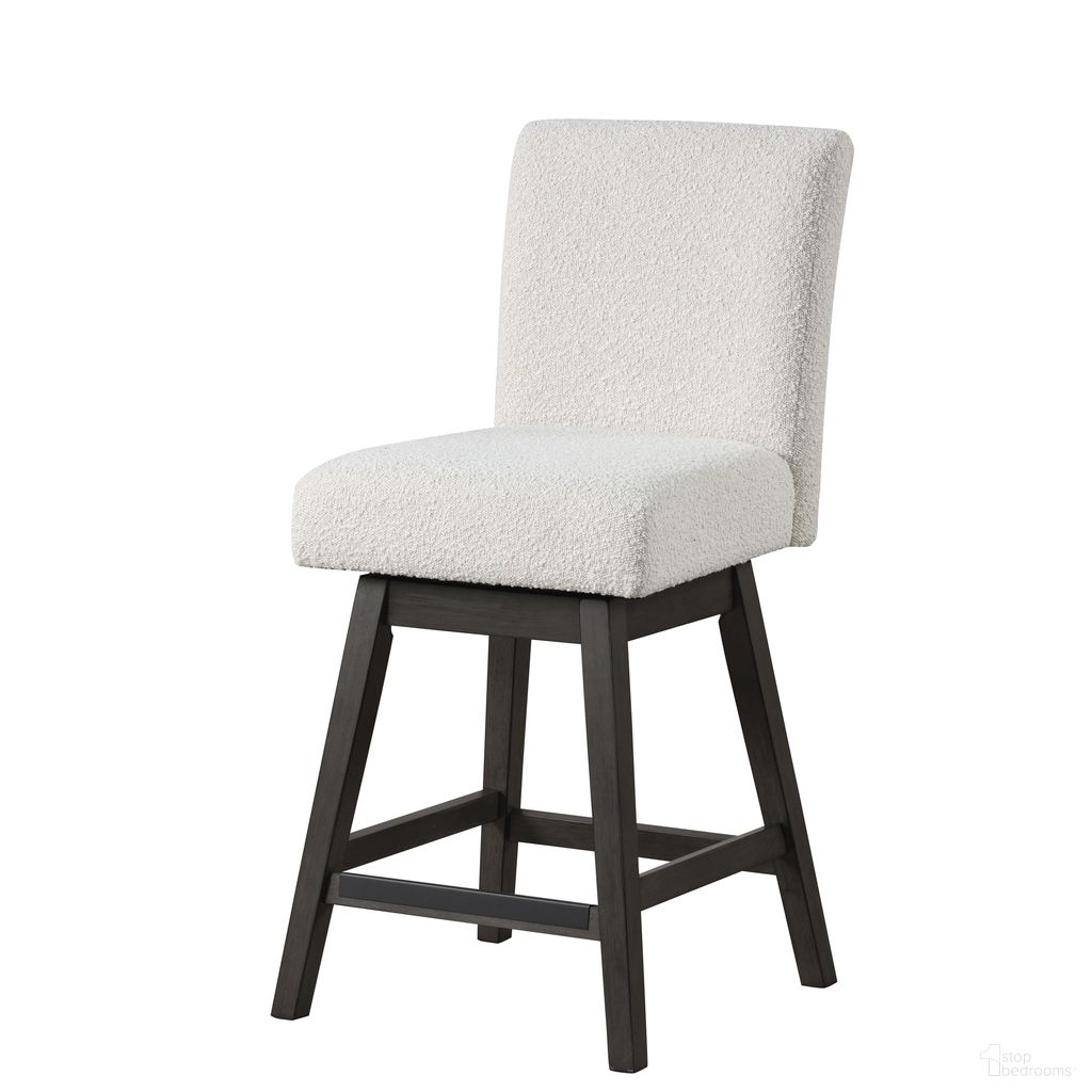 The appearance of High Line Swivel Counter Chair Set of 2 In White designed by New Classic in the transitional interior design. This white piece of furniture was selected by 1StopBedrooms from High Line Collection to add a touch of cosiness and style into your home. Sku: D4125-28-WHT. Material: Wood.