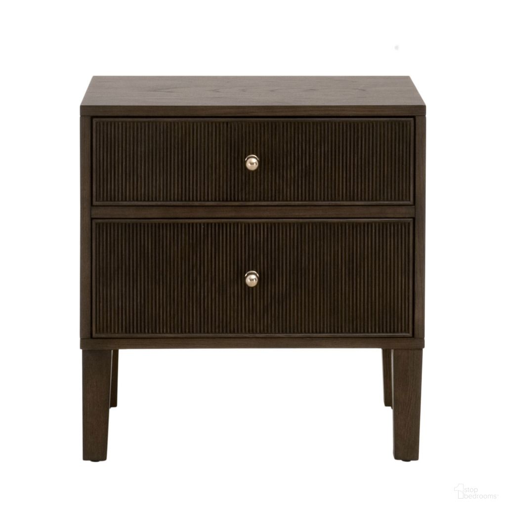 The appearance of Bronze Bay Highland 2 Drawer Nightstand In Dutch Brown Oak designed by Essentials For Living in the transitional interior design. This dutch brown oak piece of furniture was selected by 1StopBedrooms from Bronze Bay Collection to add a touch of cosiness and style into your home. Sku: 5256.DB-OAK. Material: Oak Wood.