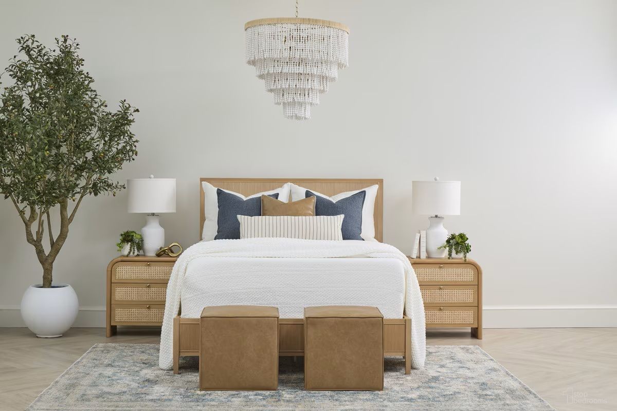 Highland Bedroom Set In Natural Oak