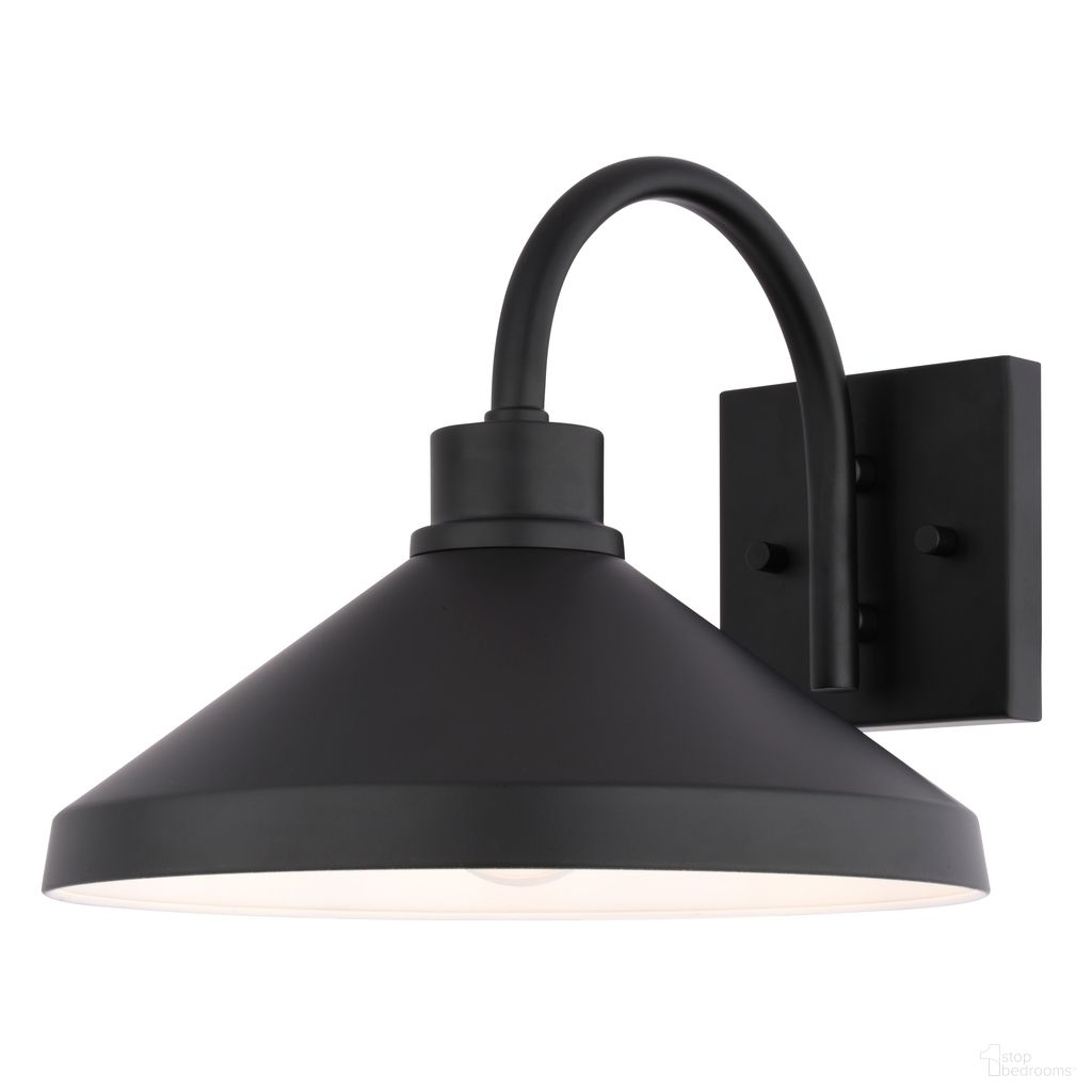 The appearance of Highland Park 11.25 Inch Outdoor Wall Light In White and Matte Black designed by Vaxcel in the transitional interior design. This white and matte black piece of furniture was selected by 1StopBedrooms from Highland Park Collection to add a touch of cosiness and style into your home. Sku: T0802. Material: Steel.