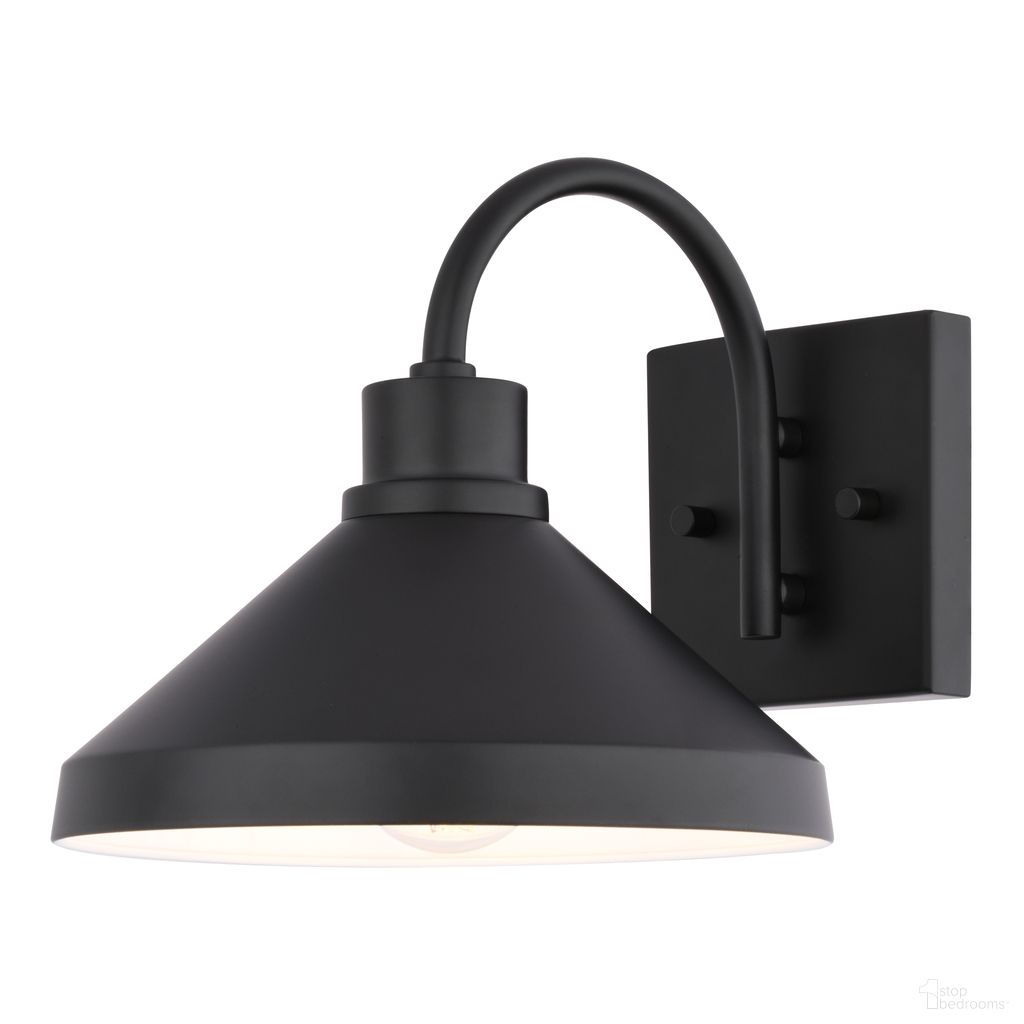 The appearance of Highland Park 9 Inch Outdoor Wall Light In White and Matte Black designed by Vaxcel in the transitional interior design. This white and matte black piece of furniture was selected by 1StopBedrooms from Highland Park Collection to add a touch of cosiness and style into your home. Sku: T0801. Material: Steel.