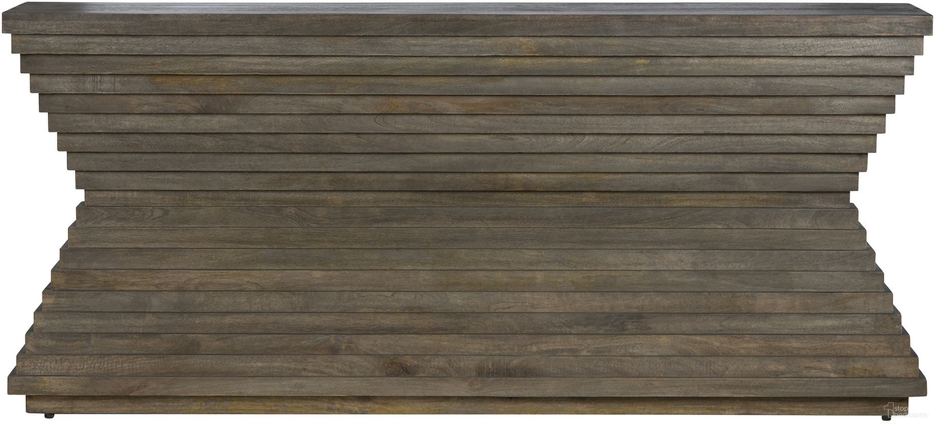 The appearance of Highland Park Console Table In Gray and Brown designed by Crestview Collection in the transitional interior design. This gray/brown piece of furniture was selected by 1StopBedrooms from to add a touch of cosiness and style into your home. Sku: CVFNR4415. Material: Solid Wood.