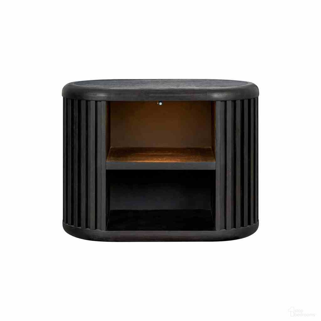 The appearance of Hildesheim Nightstand with Nightlight and USB A-C In Black designed by Furniture of America in the modern / contemporary interior design. This black piece of furniture was selected by 1StopBedrooms from Hildesheim Collection to add a touch of cosiness and style into your home. Sku: FM73000BK-N2. Material: Acacia.