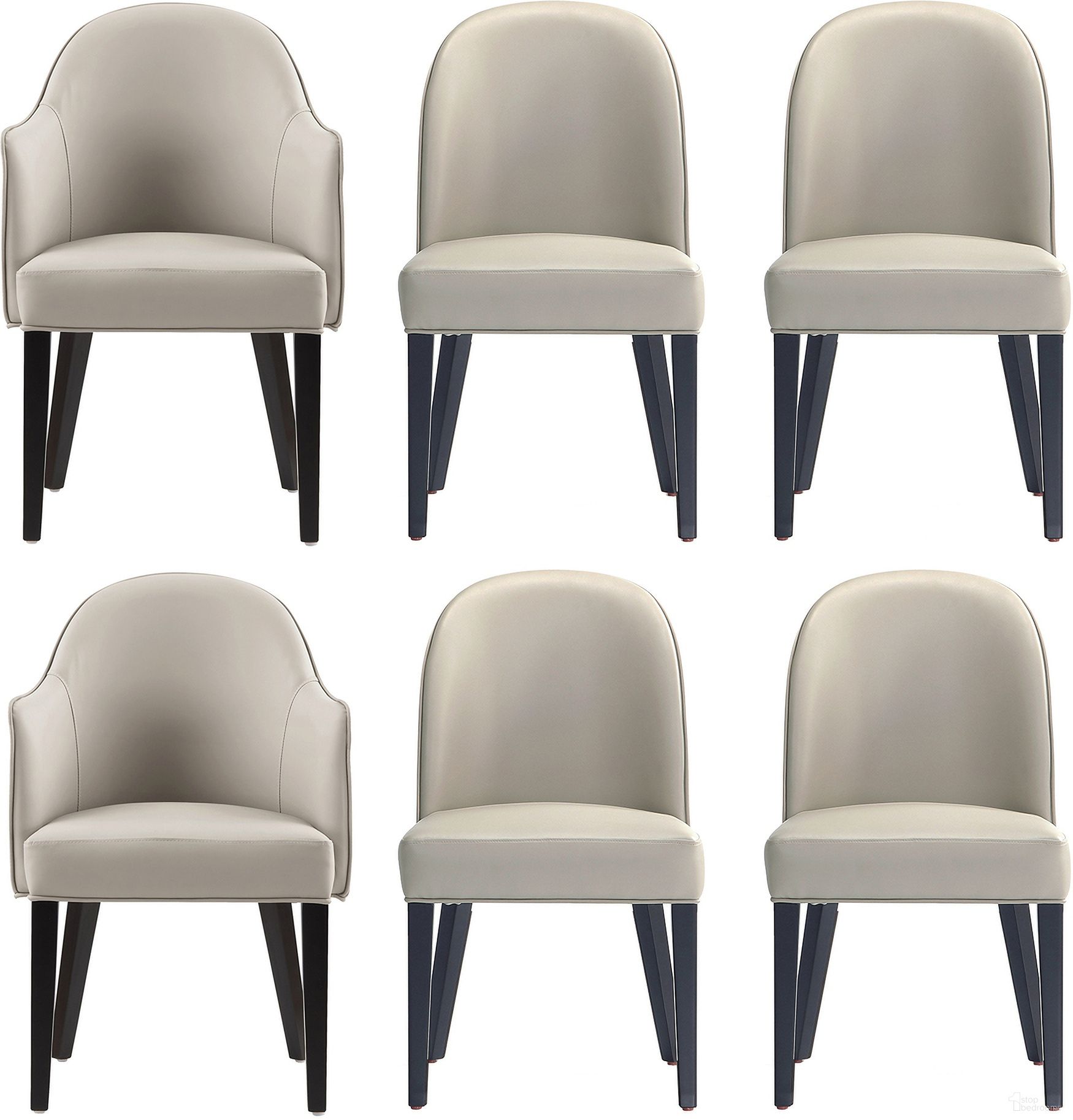 The appearance of Hillman 6-Piece Dining Chair and Arm Chair In Light Grey designed by Manhattan Comfort in the modern / contemporary interior design. This light grey piece of furniture was selected by 1StopBedrooms from Hillman Collection to add a touch of cosiness and style into your home. Sku: DC087-LG;DC087-LG;DC087AR2-LG;DC087AR2-LG. Material: Beech. Chair Type: Side Chair.