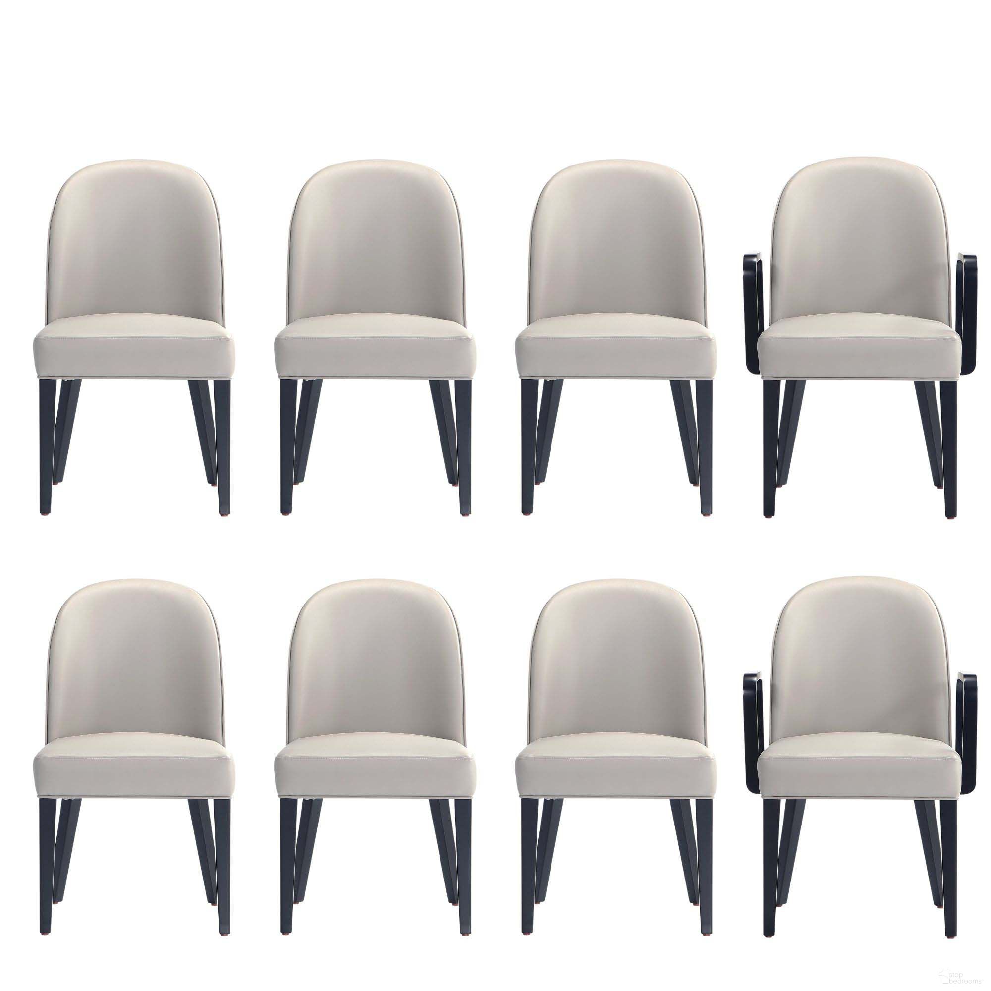 The appearance of Hillman Dining Side and Arm Chairs Set of 8 In Light Grey designed by Manhattan Comfort in the modern / contemporary interior design. This light grey piece of furniture was selected by 1StopBedrooms from Hillman Collection to add a touch of cosiness and style into your home. Sku: DC087AR-LG;DC087AR-LG;DC087-LG;DC087-LG;DC087-LG. Material: Wood. Chair Type: Arm Chair.