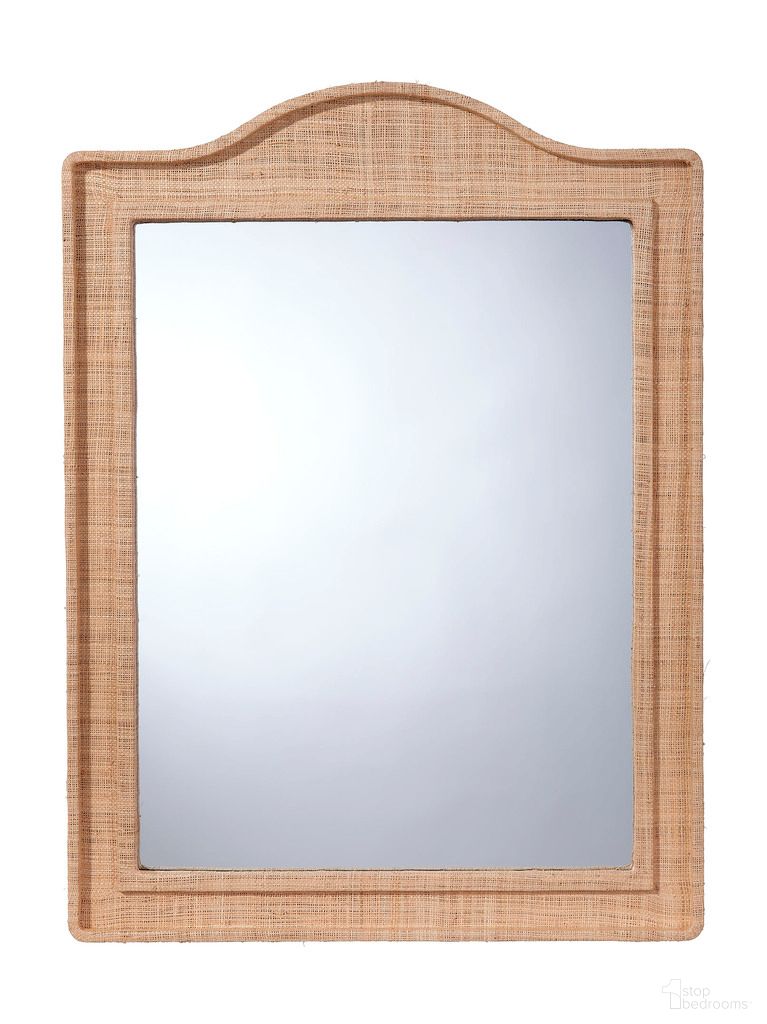 Hilltop Raffia Arch Wall Mirror In Natural