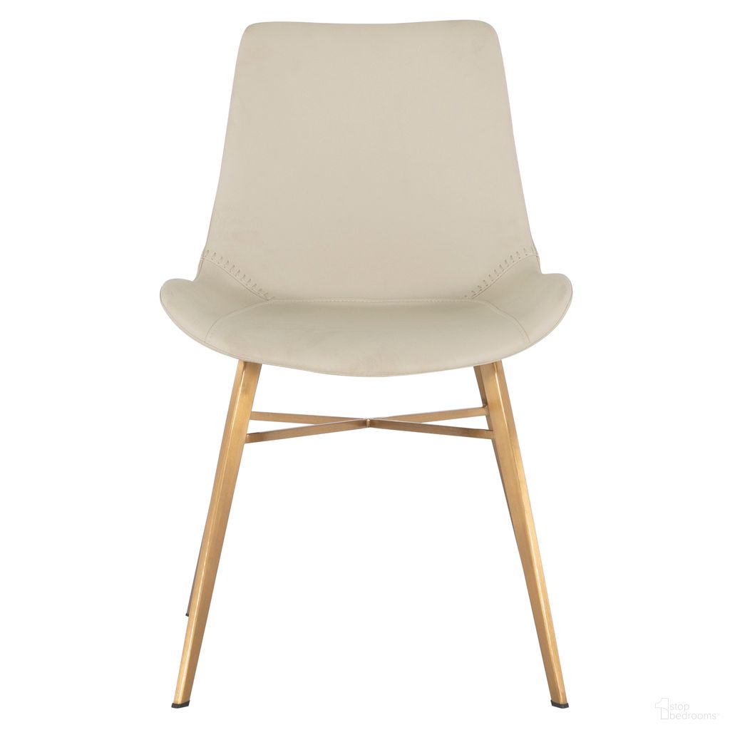 Hines Dining Chair Set of 2 In Ivory and White