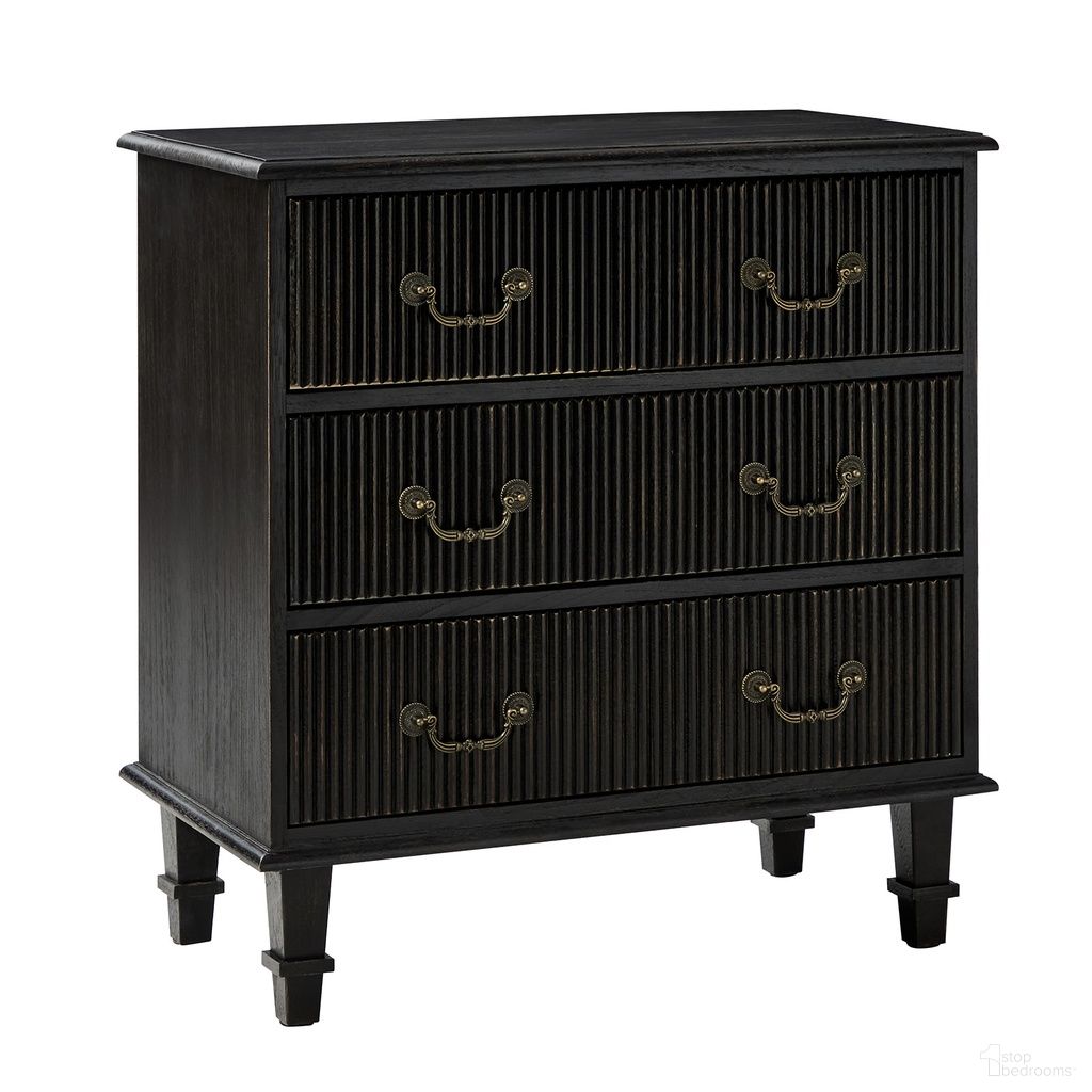 The appearance of Hippe 3-Drawer Nightstand In Charcoal designed by Karat Home in the modern / contemporary interior design. This charcoal piece of furniture was selected by 1StopBedrooms from Hippe Collection to add a touch of cosiness and style into your home. Sku: NSCL1244-CHA. Material: Solid Wood.