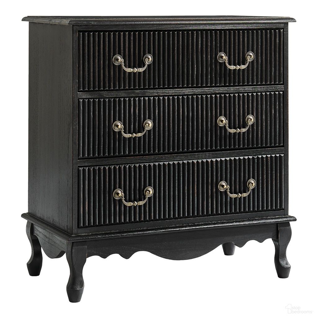 The appearance of Hippe 3-Drawer Nightstand In Charcoal designed by Karat Home in the modern / contemporary interior design. This charcoal piece of furniture was selected by 1StopBedrooms from Hippe Collection to add a touch of cosiness and style into your home. Sku: NSCL1431-CHA. Material: Solid Wood.