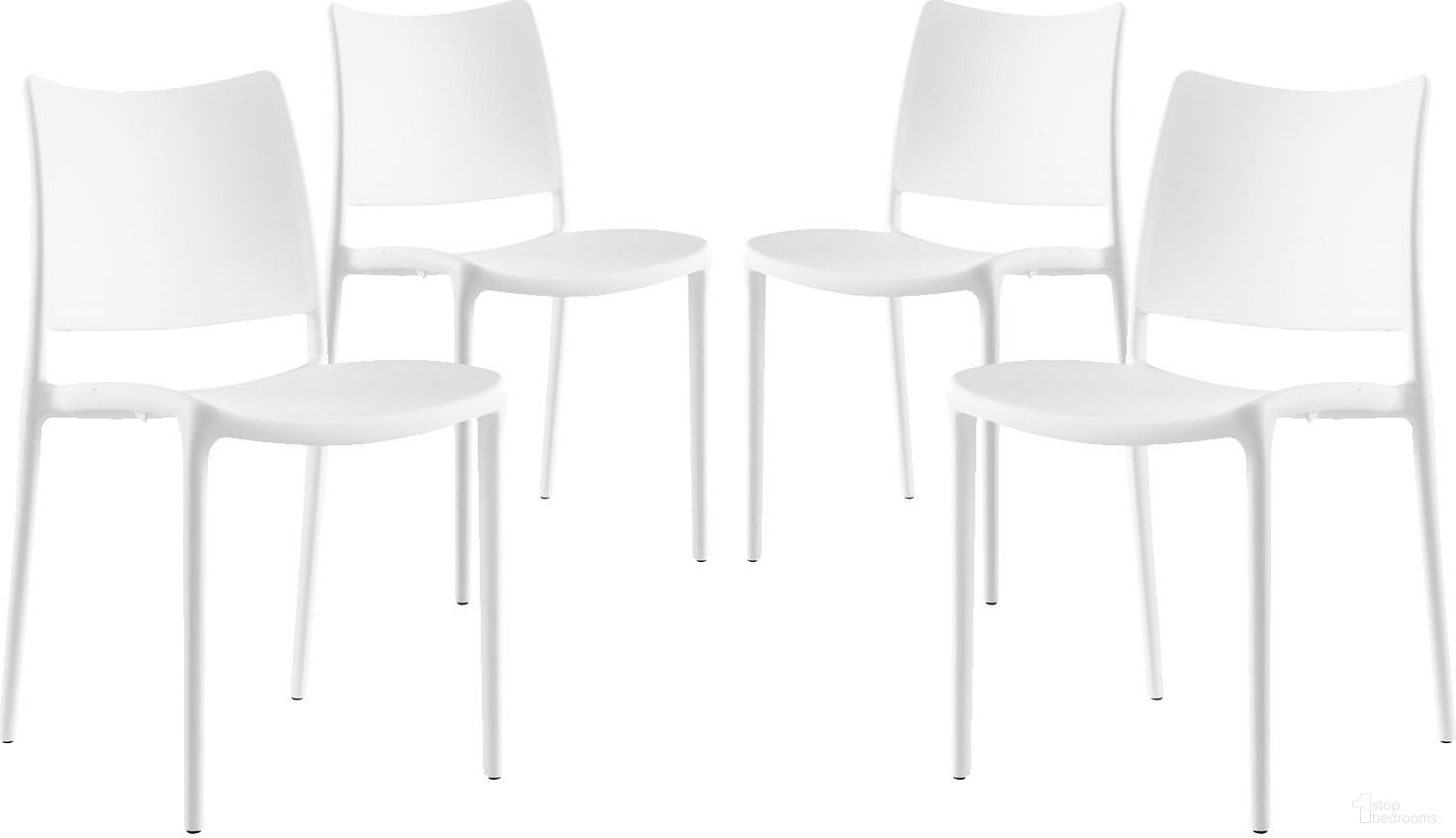 Hipster White Dining Side Chair Set of 4