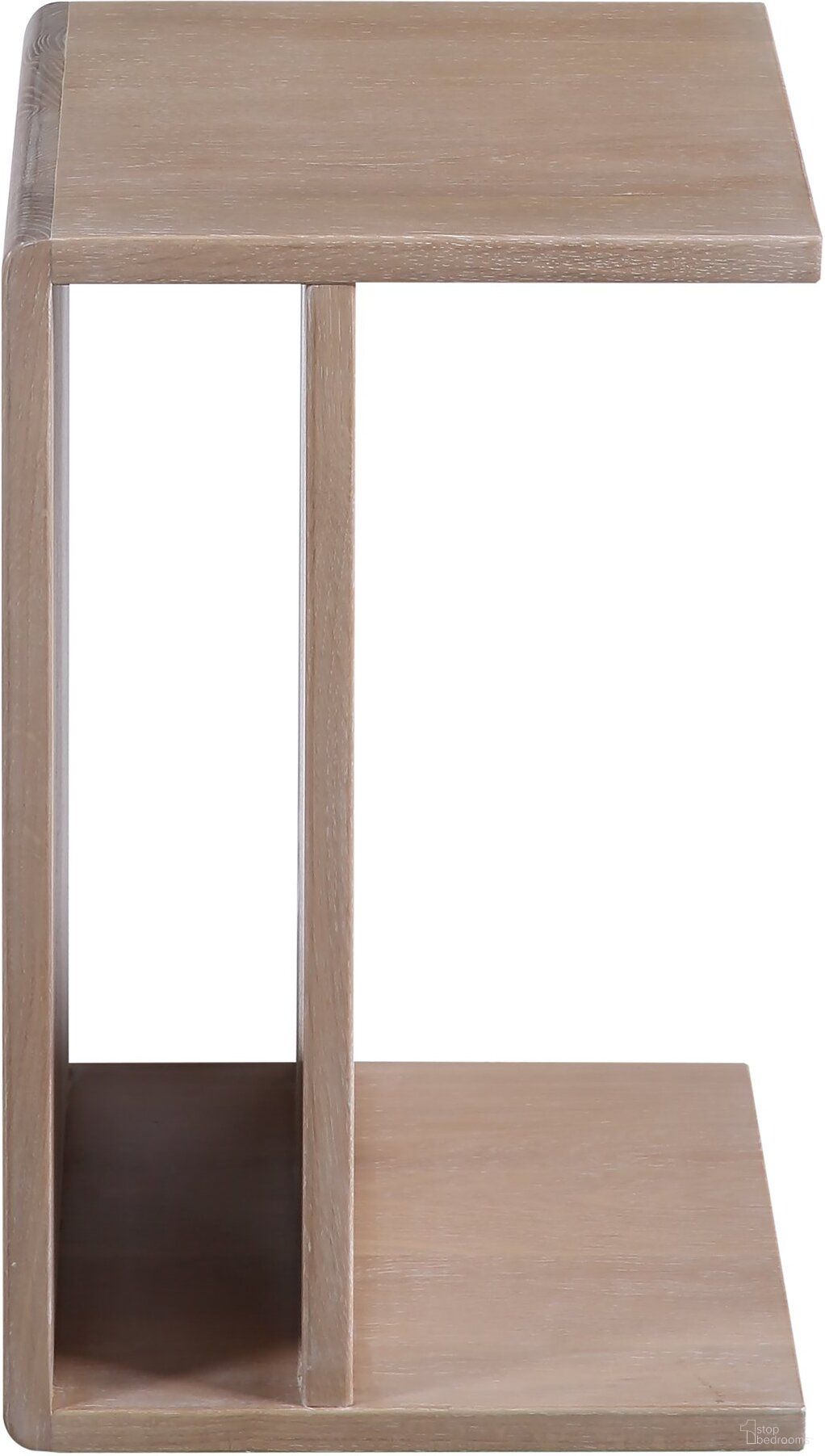 The appearance of Hiroki Accent Table In White Oak designed by Moes Home in the modern / contemporary interior design. This white piece of furniture  was selected by 1StopBedrooms from Hiroki Collection to add a touch of cosiness and style into your home. Sku: BC-1094-18. Material: Wood.