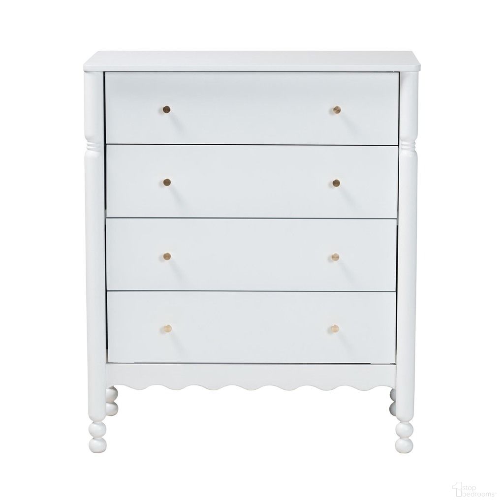 Hoffman 4-Drawer Chest In White