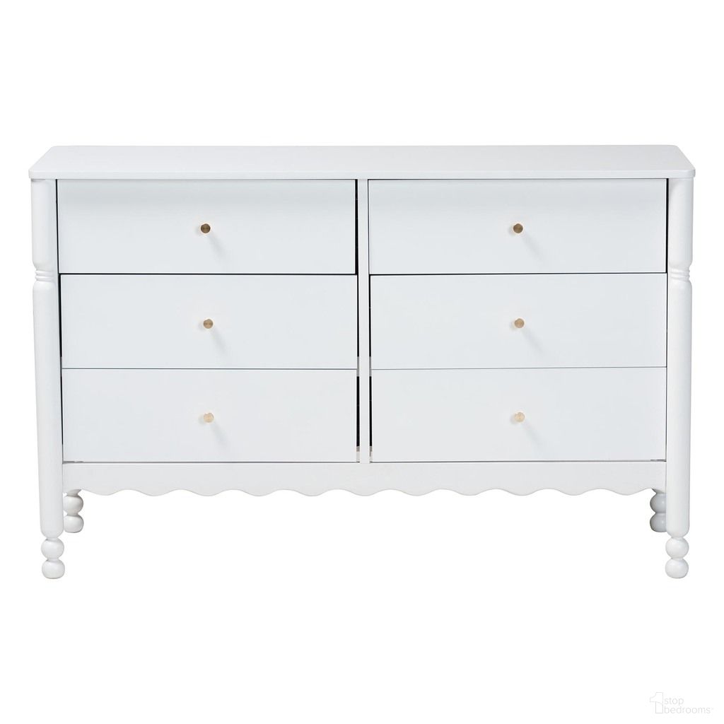 Hoffman 6-Drawer Dresser In White