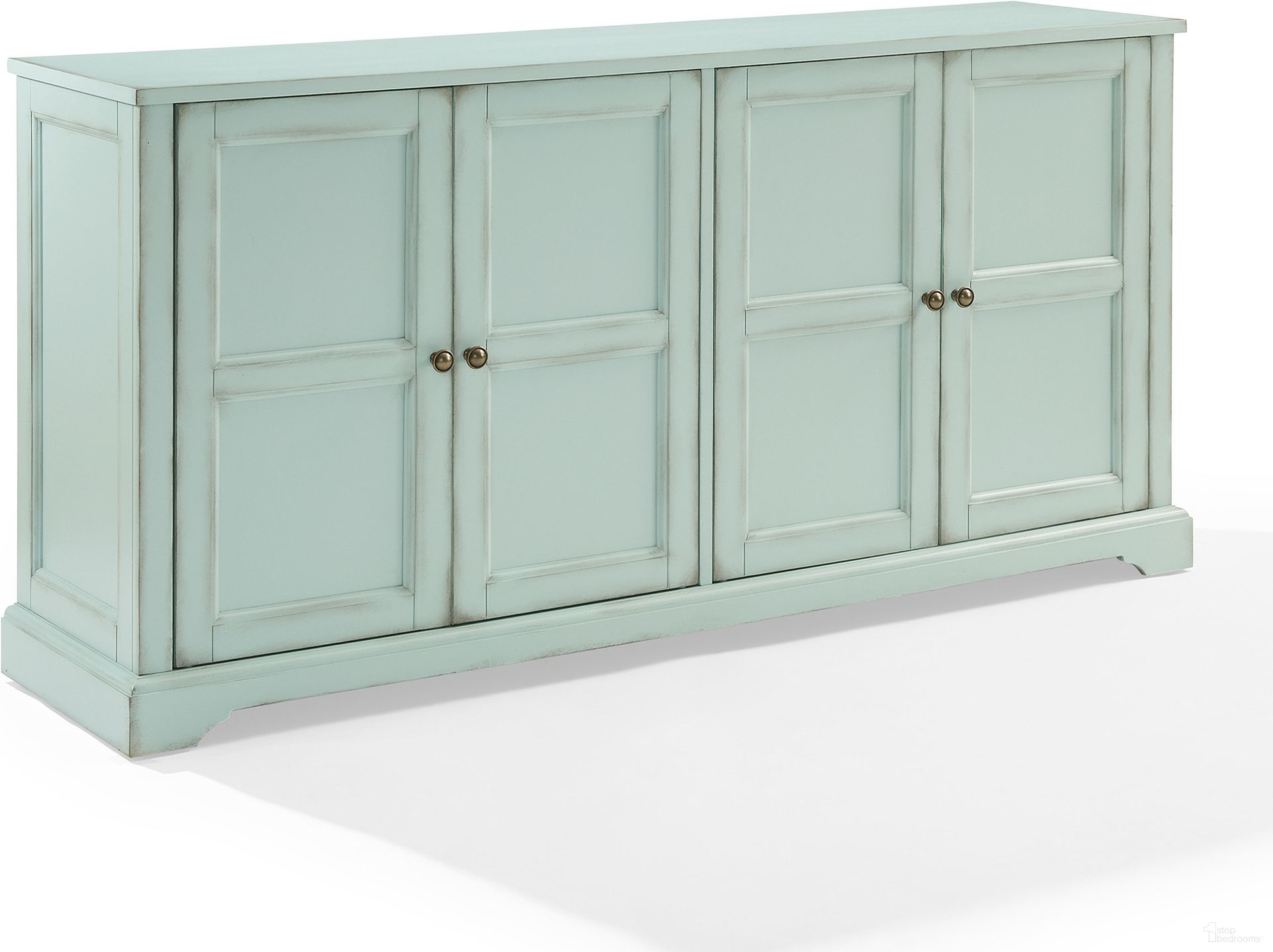 Holbrook Sideboard In Distressed Seafoam Blue