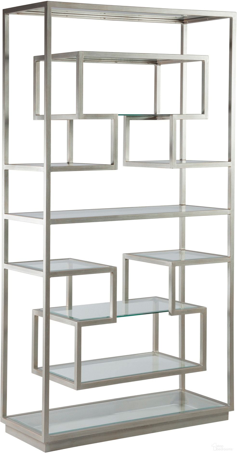 The appearance of Metal Designs Holden Etagere In Argento designed by Artistica Home in the industrial interior design. This argento piece of furniture  was selected by 1StopBedrooms from Metal Designs Collection to add a touch of cosiness and style into your home. Sku: 2012-990-46. Material: Metal.