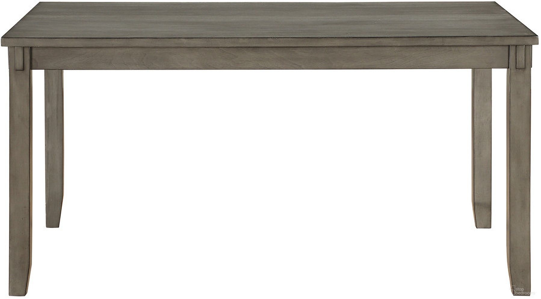 The appearance of Holders 6-Piece Pack Dinette Set In Gray designed by Homelegance in the transitional interior design. This gray piece of furniture  was selected by 1StopBedrooms from Holders Collection to add a touch of cosiness and style into your home. Sku: 5693. Table Base Style: Legs. Material: Faux Leather. Table Top Shape: Rectangular.