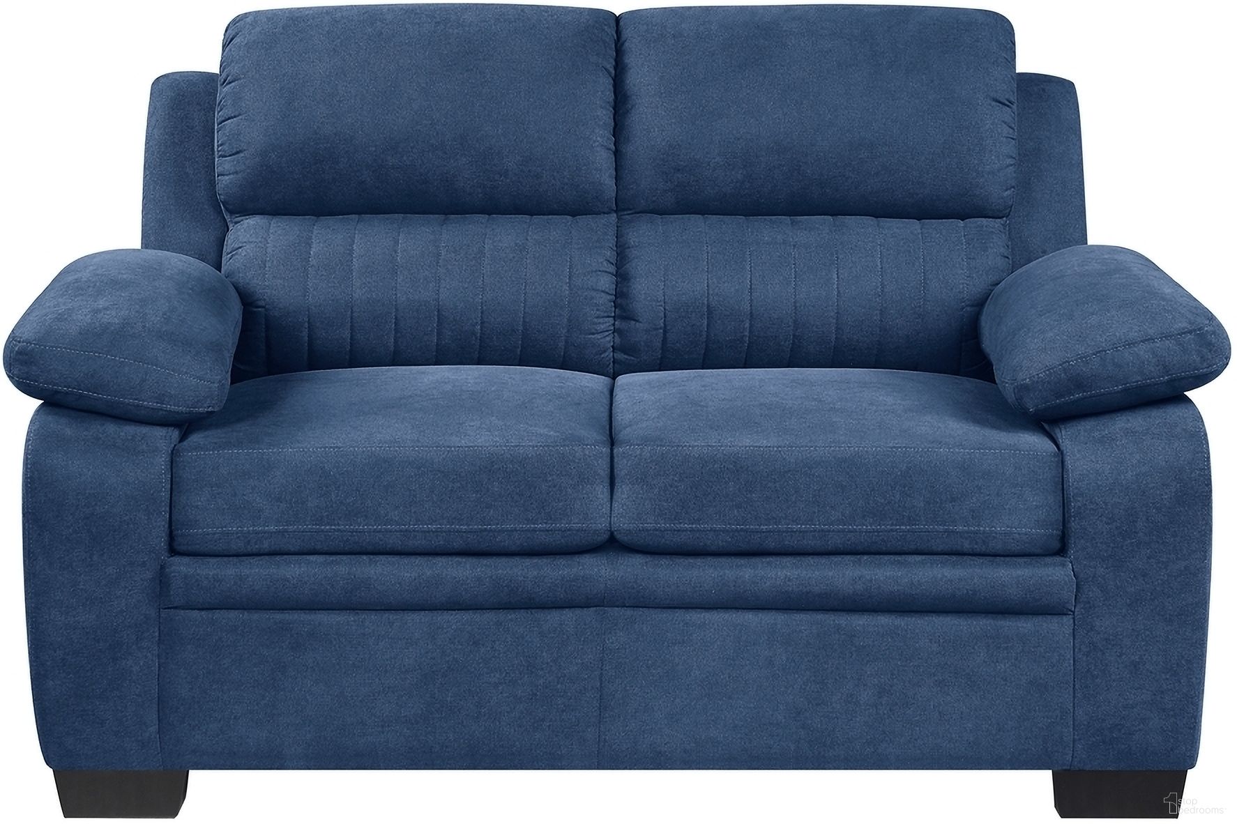 The appearance of Holleman Love Seat In Blue designed by Homelegance in the modern / contemporary interior design. This blue piece of furniture was selected by 1StopBedrooms from Holleman Collection to add a touch of cosiness and style into your home. Sku: 9333BU-2. Material: Textured.
