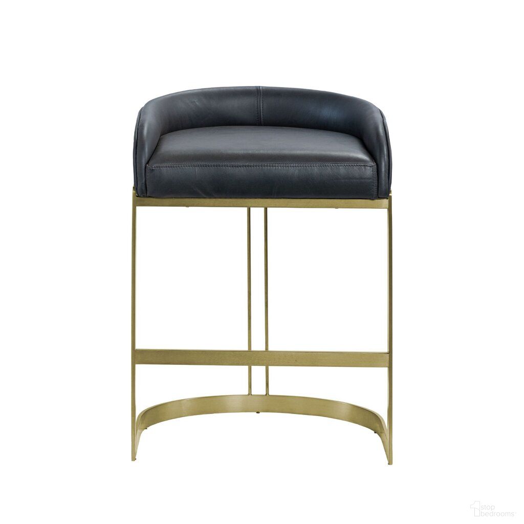 The appearance of Hollyfield II Leather Seat Counter Stool with Metal Base In Black and Gold designed by Mercana in the modern / contemporary interior design. This black and gold piece of furniture was selected by 1StopBedrooms from Hollyfield Collection to add a touch of cosiness and style into your home. Sku: 67079V. Material: Metal.