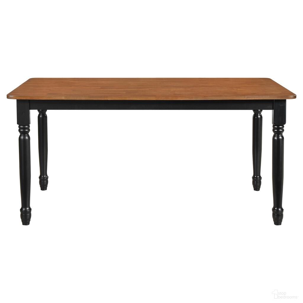 The appearance of Hollyoak Rectangular 63 Inch Wood Dining Table In Walnut designed by Coaster in the country / farmhouse interior design. This walnut piece of furniture was selected by 1StopBedrooms from Hollyoak Collection to add a touch of cosiness and style into your home. Sku: 183041. Table Base Style: Legs. Material: Wood. Table Top Shape: Rectangular. Size: 35" x 63".