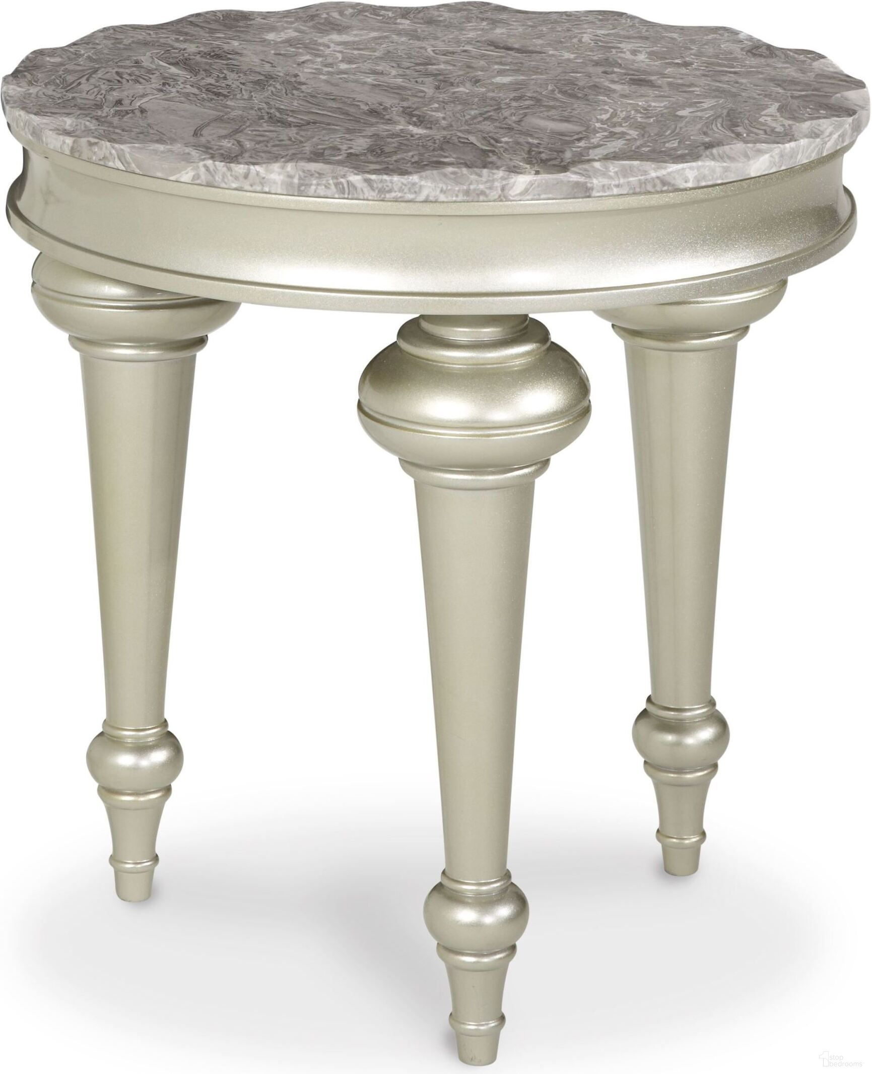 The appearance of Hollywood Swank Chair Side Table designed by Michael Amini in the modern / contemporary interior design. This silver piece of furniture was selected by 1StopBedrooms from Hollywood Swank Collection to add a touch of cosiness and style into your home. Sku: NU03222-00.