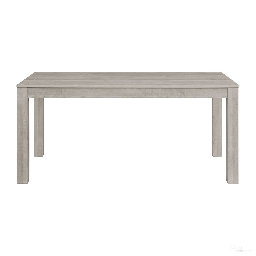 The appearance of Holmes Rectangular Dining Table In White designed by Picket House in the transitional interior design. This white piece of furniture  was selected by 1StopBedrooms from Holmes Collection to add a touch of cosiness and style into your home. Sku: D-6460-3-DT. Table Base Style: Legs. Table Top Shape: Rectangular. Material: Paper. Size: 36" x 66".