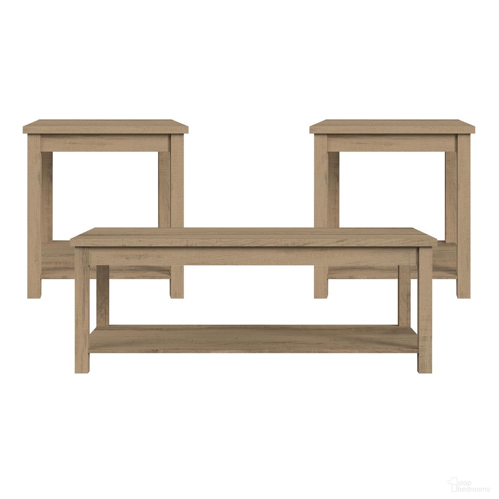 The appearance of Holmes Three Pack Occasional Set In Brown designed by Picket House in the transitional interior design. This brown piece of furniture  was selected by 1StopBedrooms from Holmes Collection to add a touch of cosiness and style into your home. Sku: T-6460-5-OT. Material: Paper.