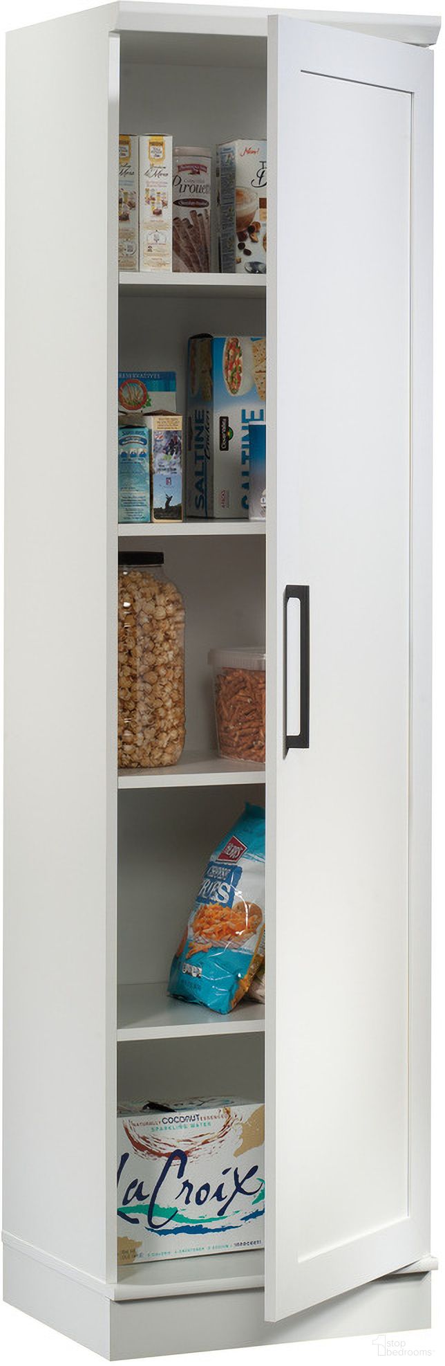 The appearance of Homeplus Storage Cabinet In Soft White designed by Sauder in the transitional interior design. This soft white piece of furniture was selected by 1StopBedrooms from HomePlus Collection to add a touch of cosiness and style into your home. Sku: 430332. Material: Engineered Wood.