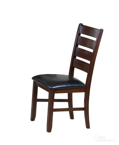Homeroots 2Pc Black And Espresso Side Chair 286030