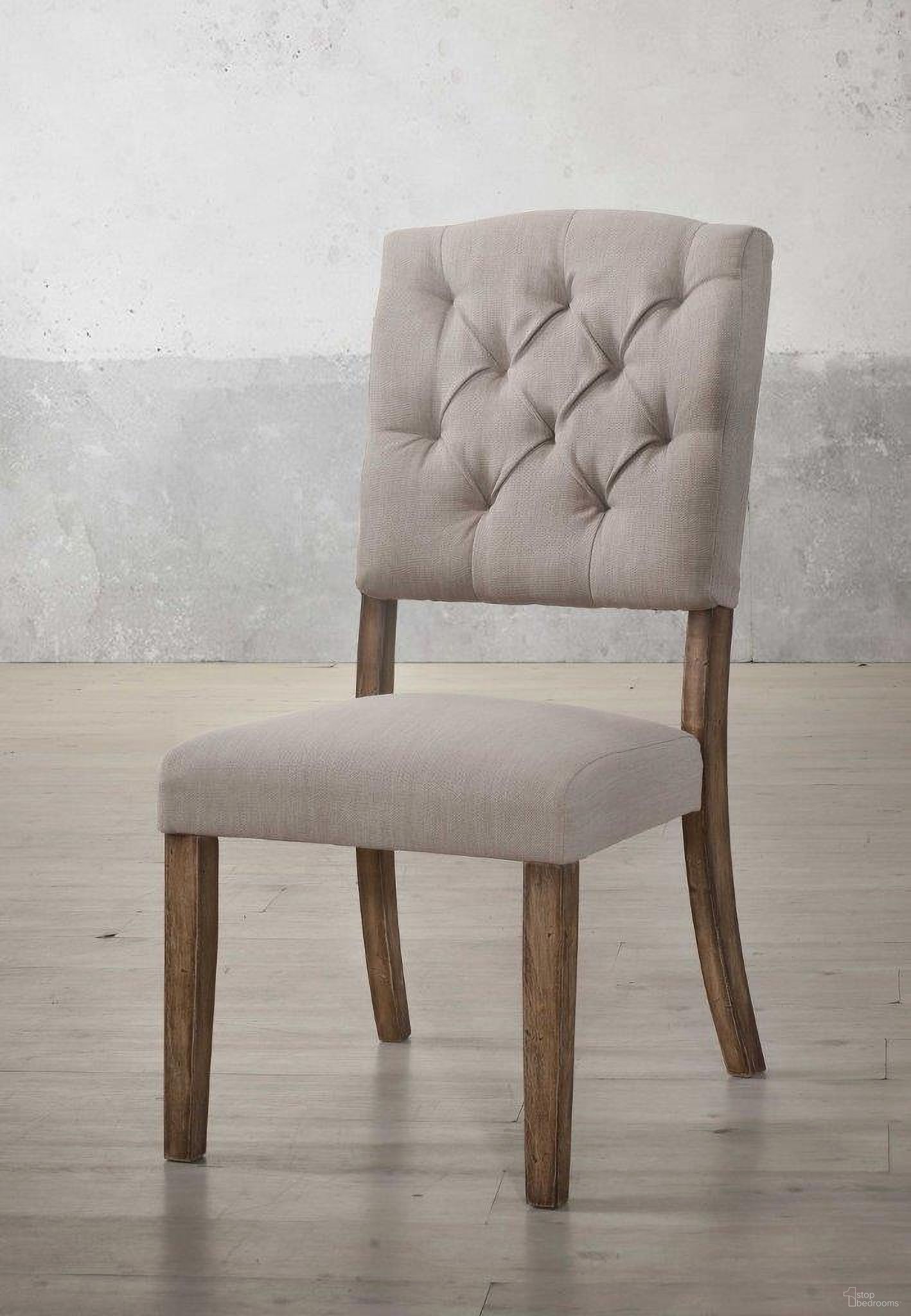 The appearance of Homeroots 2 Piece Cream Linen and Weathered Oak Side Chair designed by Homeroots in the traditional interior design. This cream piece of furniture  was selected by 1StopBedrooms from  to add a touch of cosiness and style into your home. Sku: 318903. Material: Linen. Chair Type: Side Chair.
