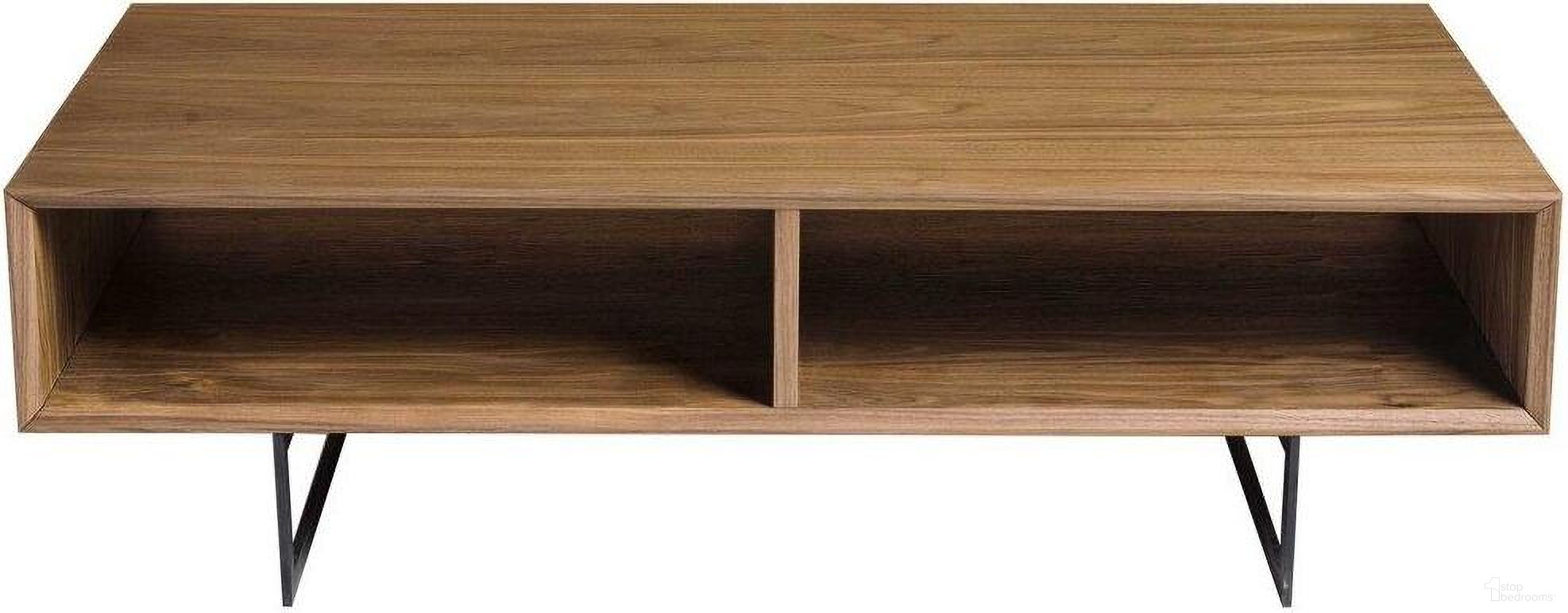 Homeroots American Walnut Veneer Over Mdf Coffee Table 357531