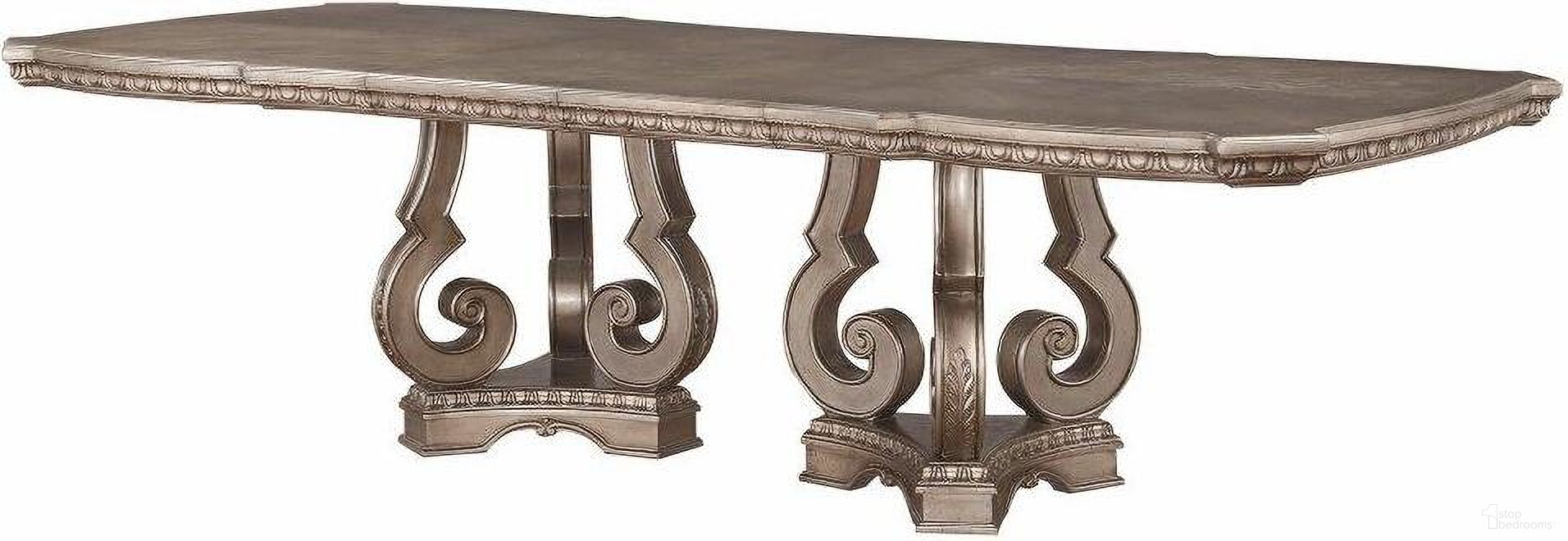 Homeroots Antique Champagne Dining Table 318905