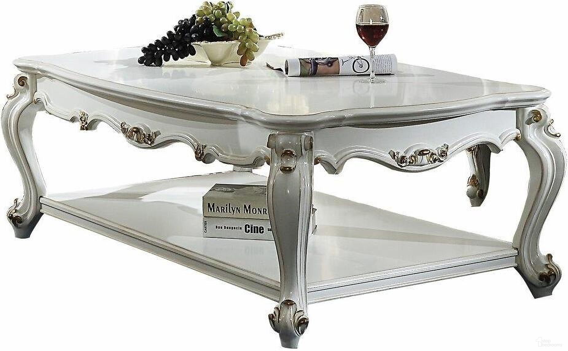 The appearance of Homeroots Antique Pearl Wood Poly Resin Coffee Table designed by Homeroots in the traditional interior design. This white piece of furniture was selected by 1StopBedrooms from to add a touch of cosiness and style into your home. Sku: 347444. Material: Wood.