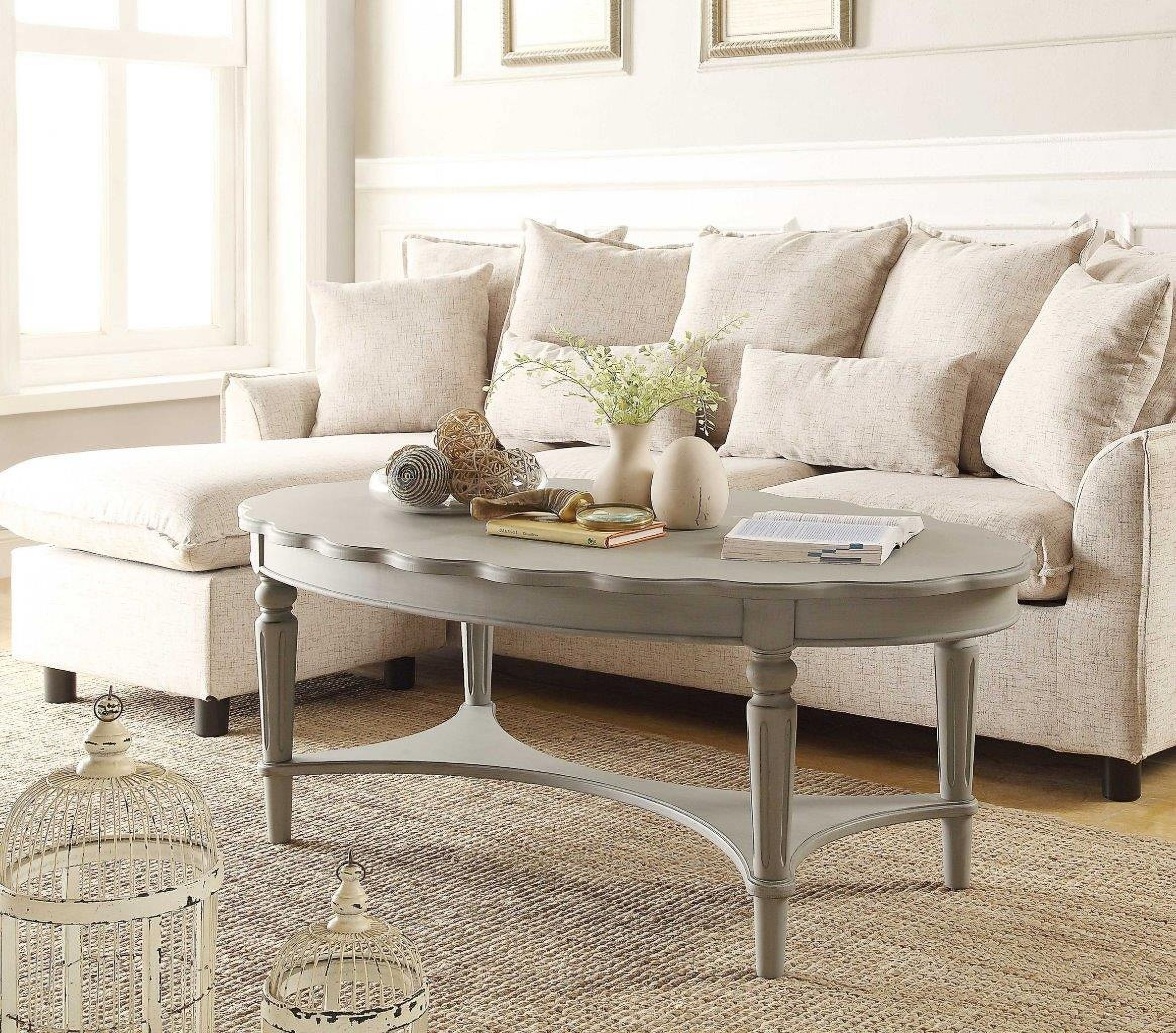 The appearance of Homeroots Antique White Coffee Table 286349 designed by Homeroots in the traditional interior design. This antique white piece of furniture was selected by 1StopBedrooms from to add a touch of cosiness and style into your home. Sku: 286349. Material: MDF.