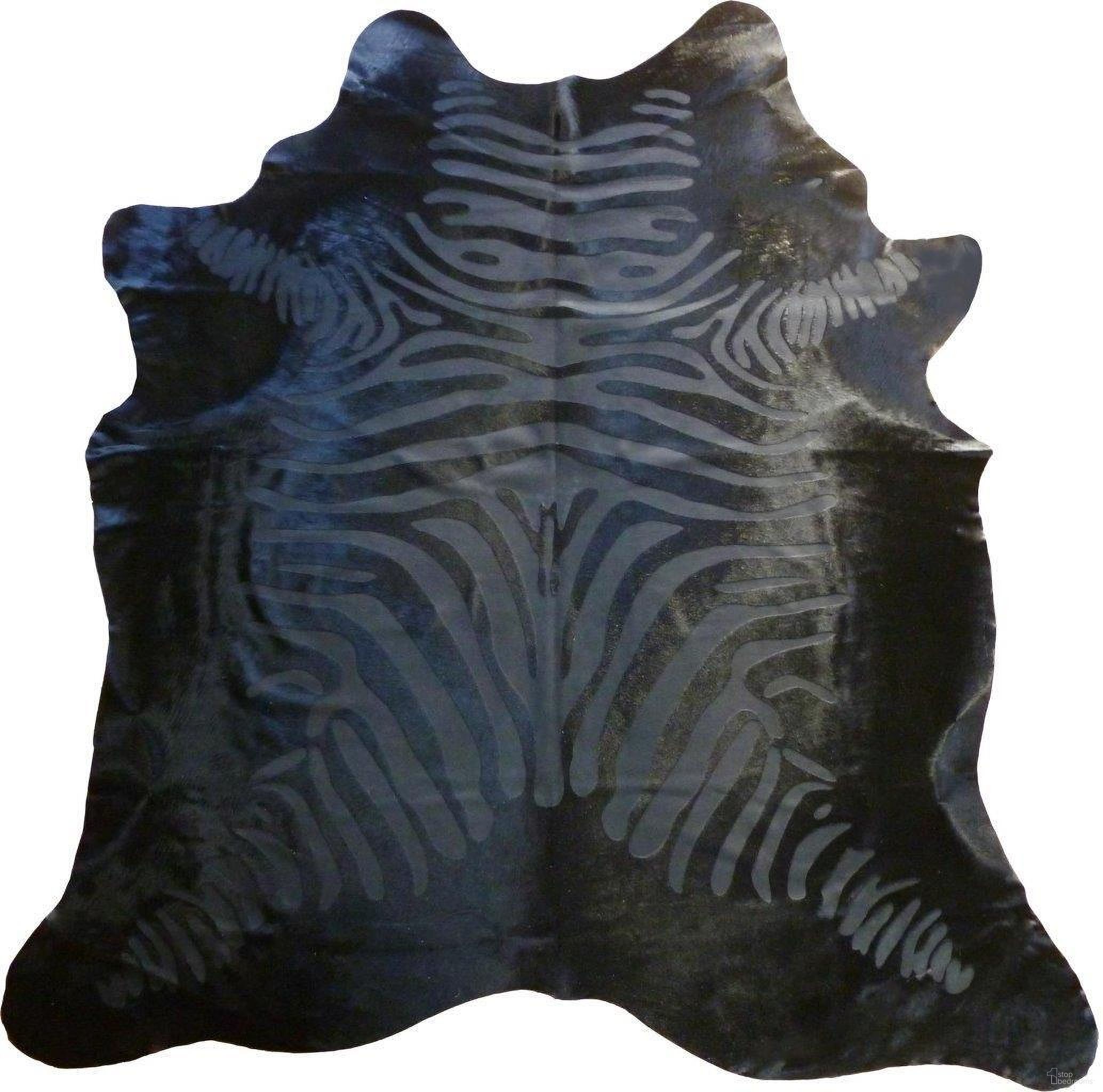 The appearance of Homeroots Black Etched Zebra Stenciled Cowhide Rug designed by Homeroots in the traditional interior design. This black piece of furniture was selected by 1StopBedrooms from to add a touch of cosiness and style into your home. Sku: 334438. Material: Genuine Leather.