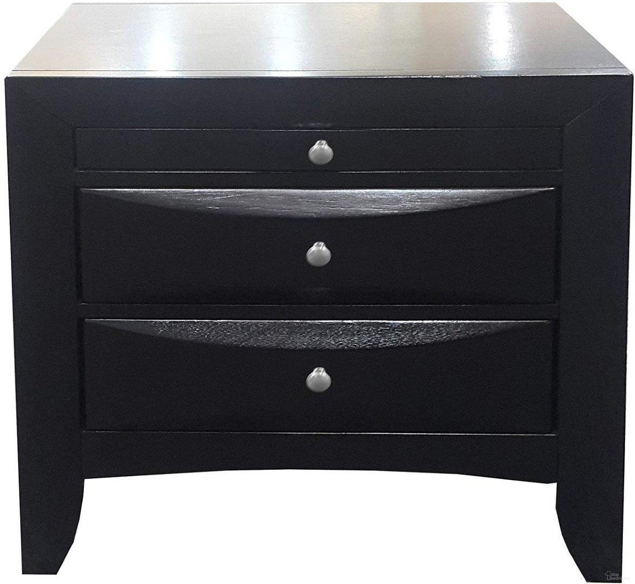 Homeroots Black Modern Nightstand