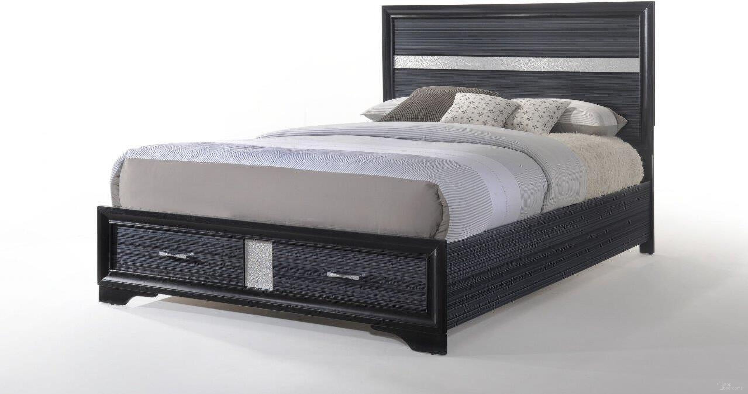 The appearance of Homeroots Black Wood Queen Bed With Storage designed by Homeroots in the modern / contemporary interior design. This black piece of furniture  was selected by 1StopBedrooms from  to add a touch of cosiness and style into your home. Sku: 347071. Bed Type: Storage Bed. Material: Wood. Bed Size: Queen.