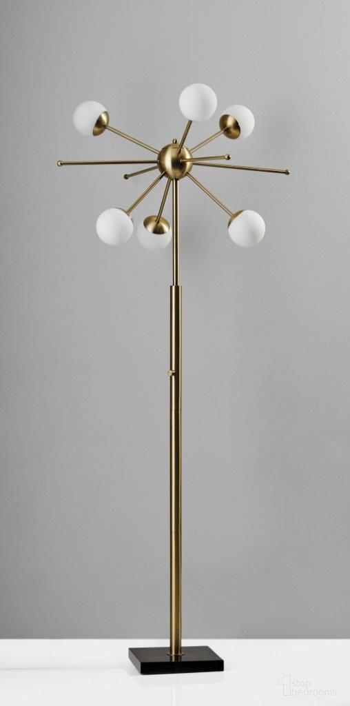 Homeroots Brass Metal Led Floor Lamp 372722