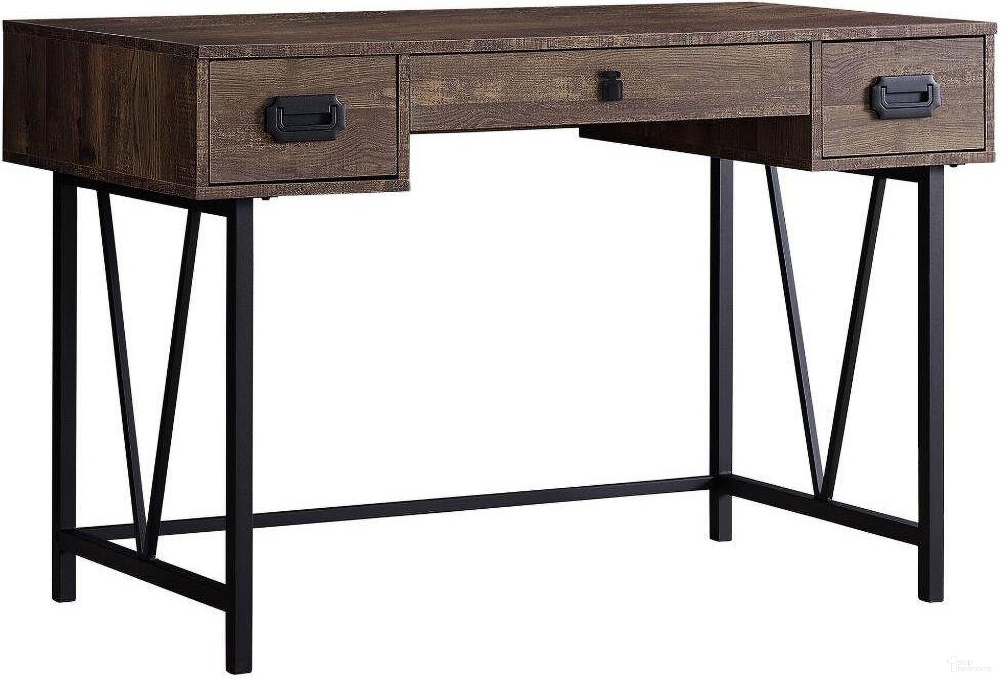 The appearance of Homeroots Brown Black Particle Board Hollow Core Metal Computer Desk 333513 designed by Homeroots in the traditional interior design. This black and brown piece of furniture was selected by 1StopBedrooms from to add a touch of cosiness and style into your home. Sku: 333513. Material: MDF.